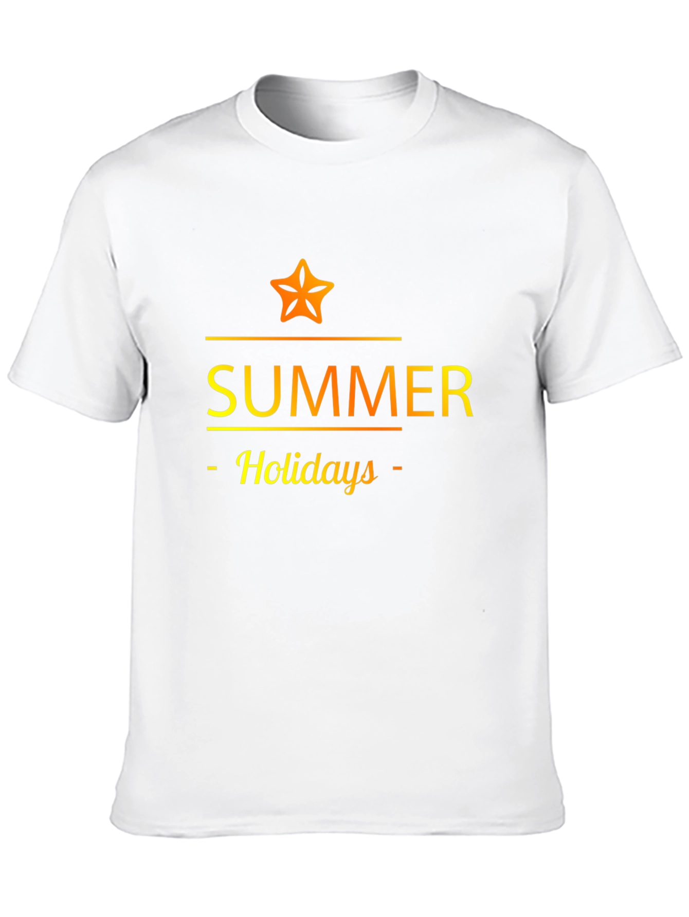 Summer Holidays Graphic Tee - Black Casual T-Shirt