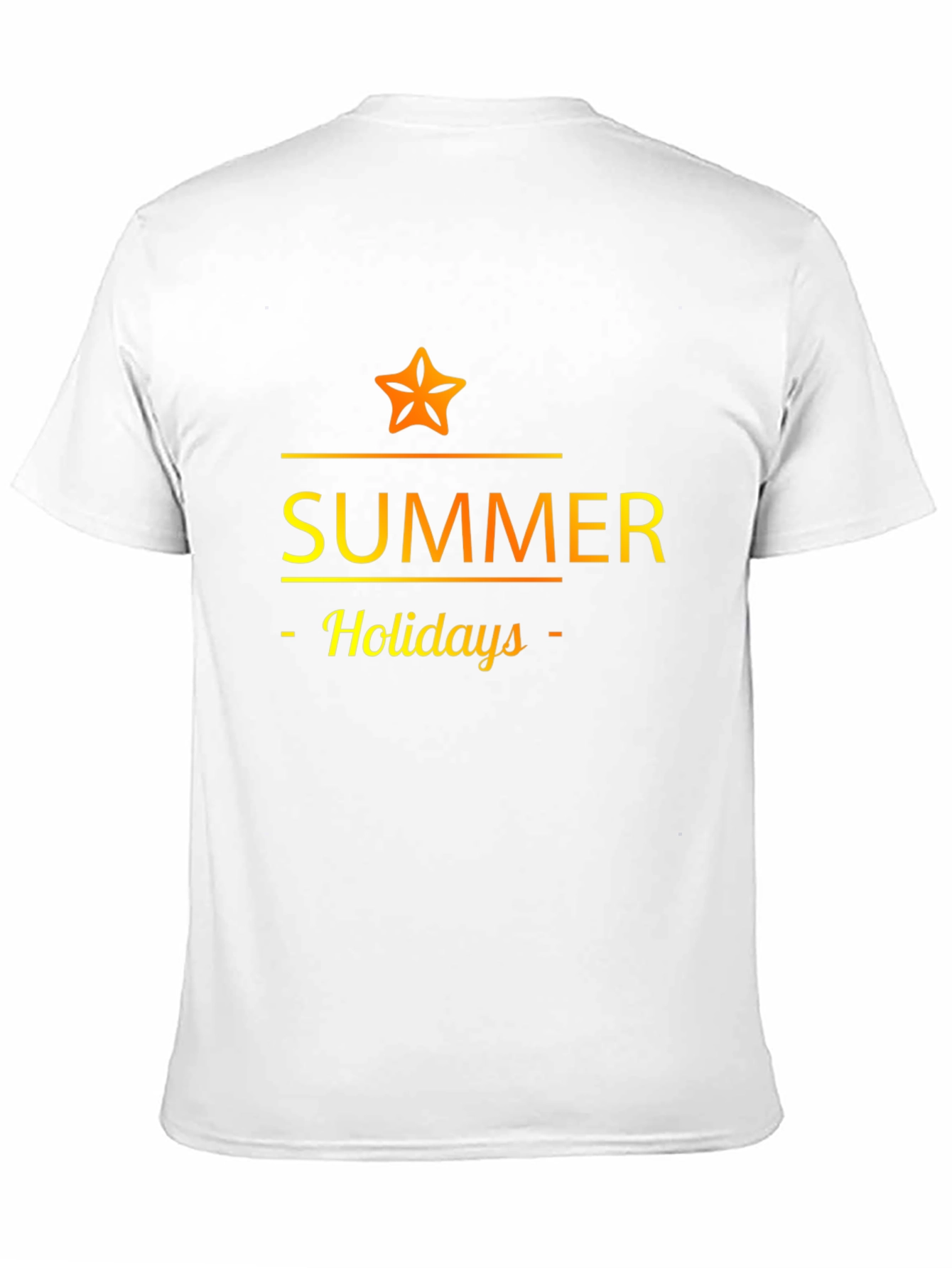 Summer Holidays Graphic Tee - Black Casual T-Shirt