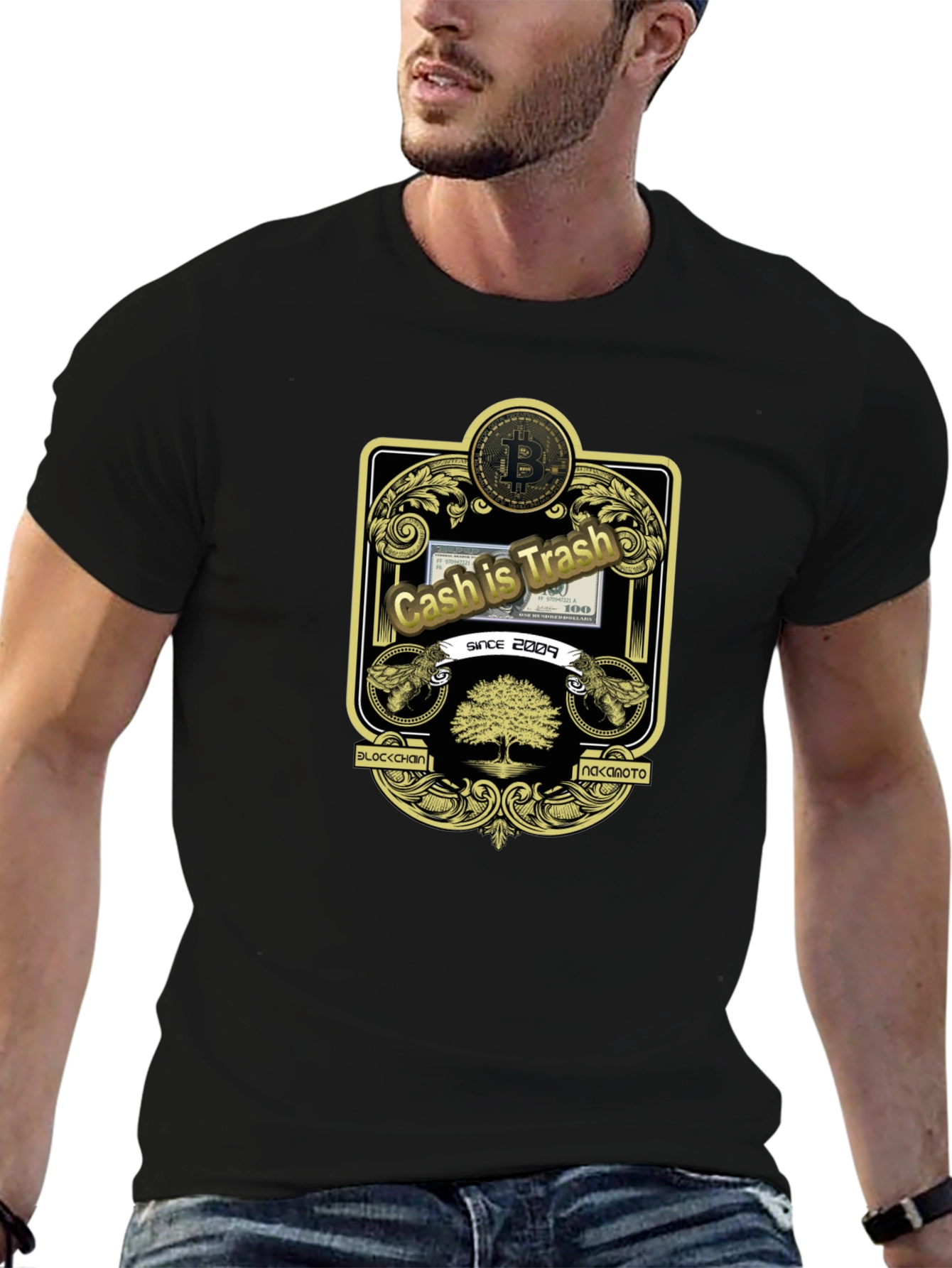 Cash is Trash Bitcoin T-Shirt