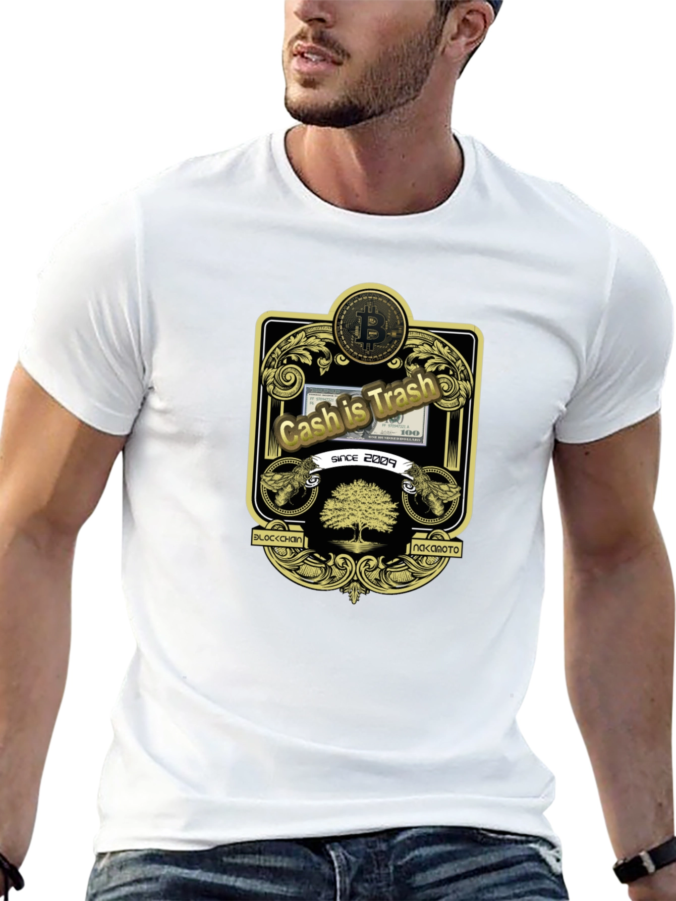 Cash is Trash Bitcoin T-Shirt