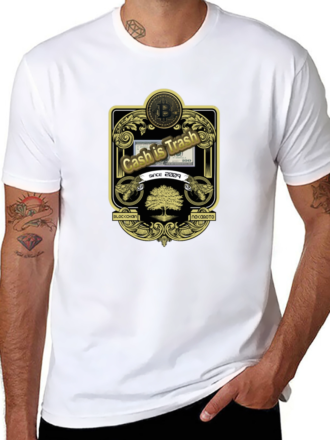 Cash is Trash Bitcoin T-Shirt