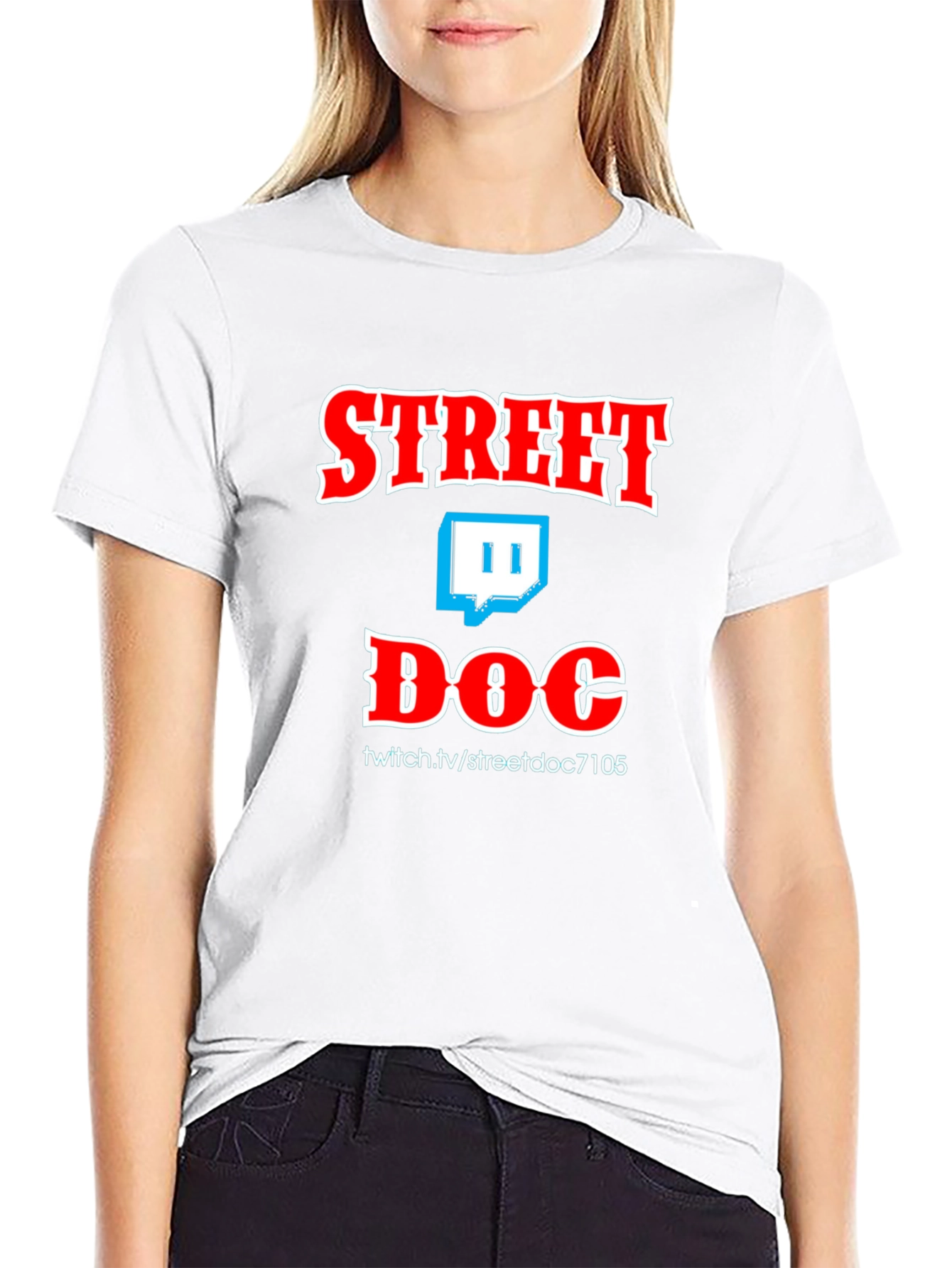 Street Doc Black T-Shirt Twitch Streamer Graphic Tee