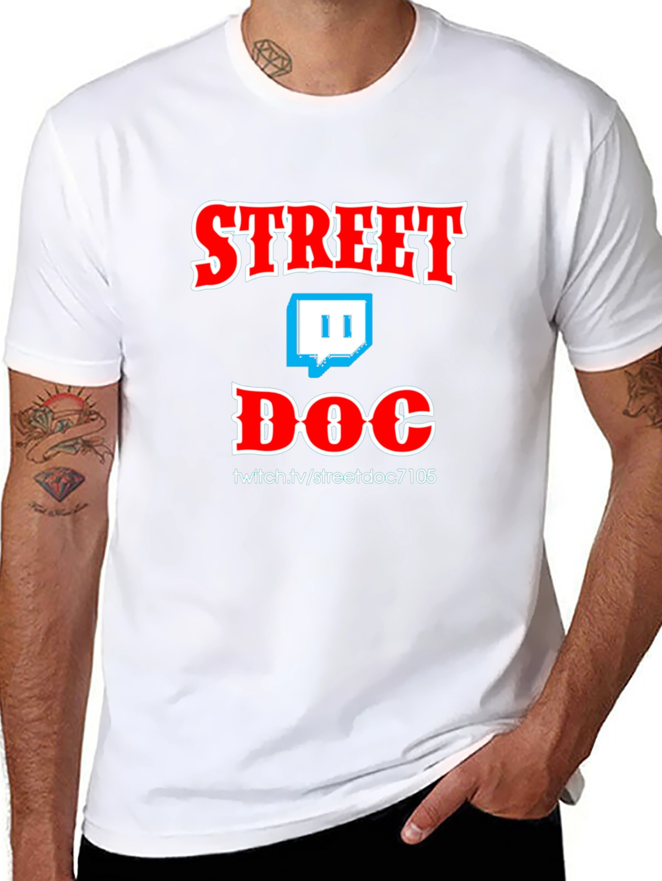 Street Doc Black T-Shirt Twitch Streamer Graphic Tee