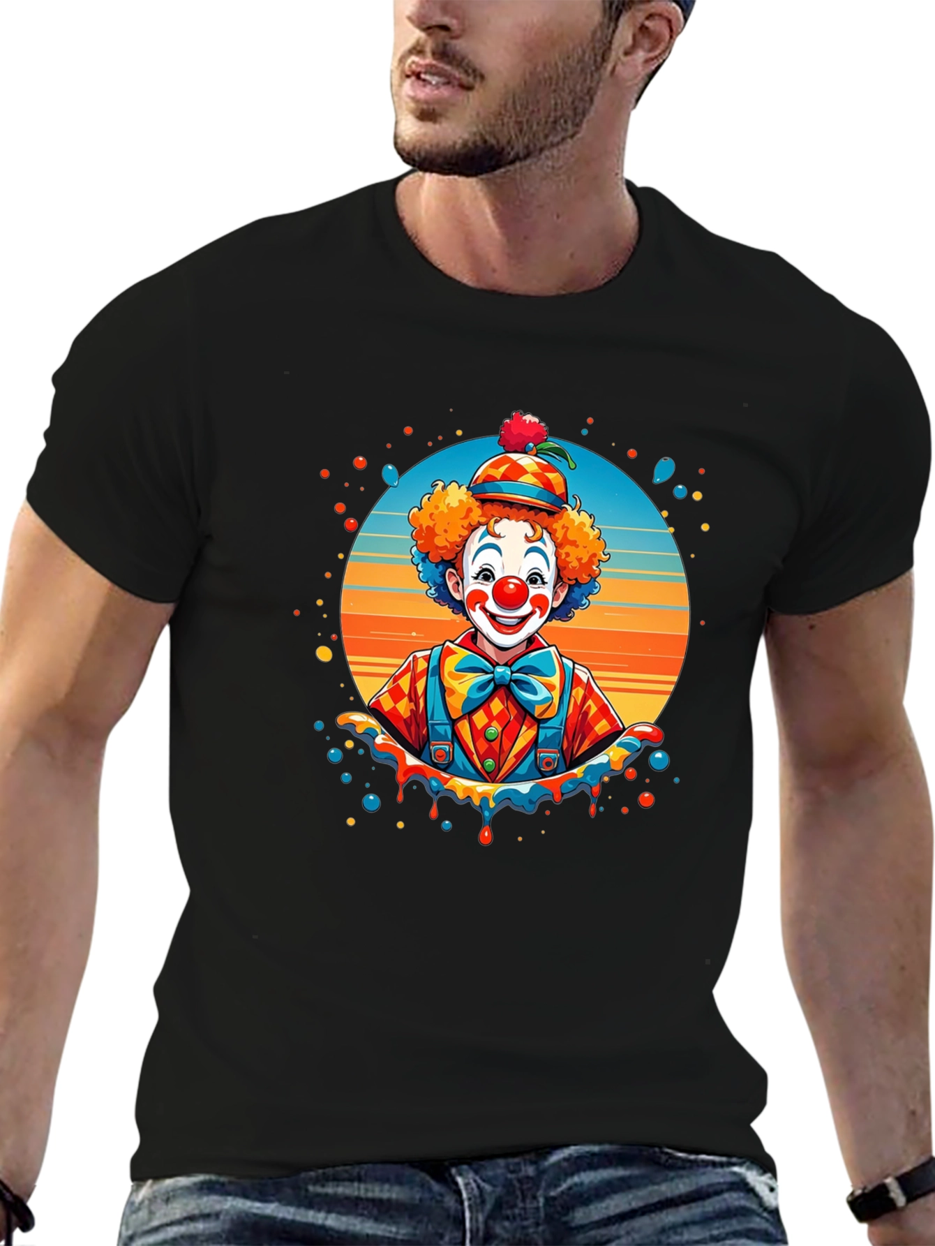 Clown Graphic Black T-Shirt