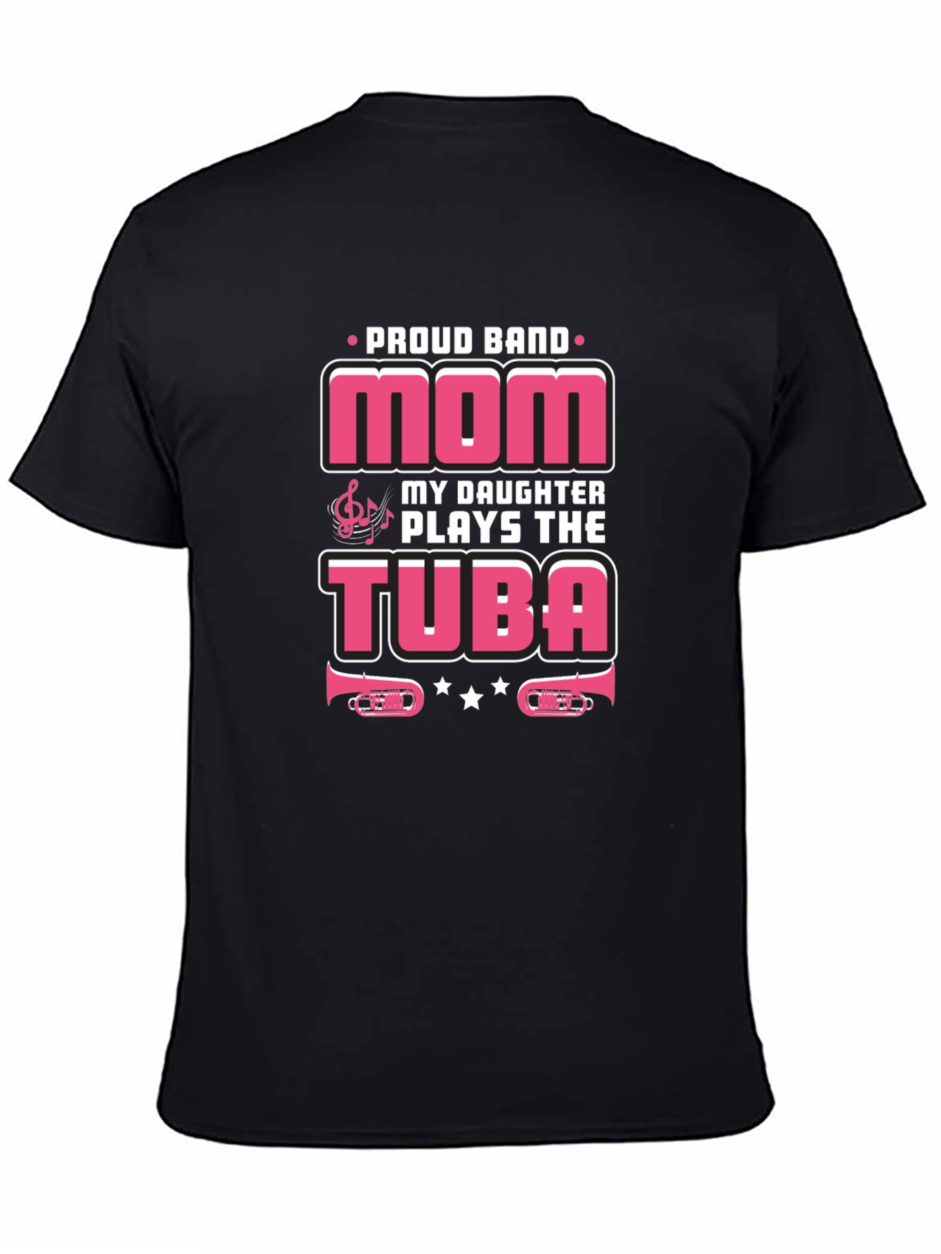 Proud Band Mom Tuba Player Graphic Tee