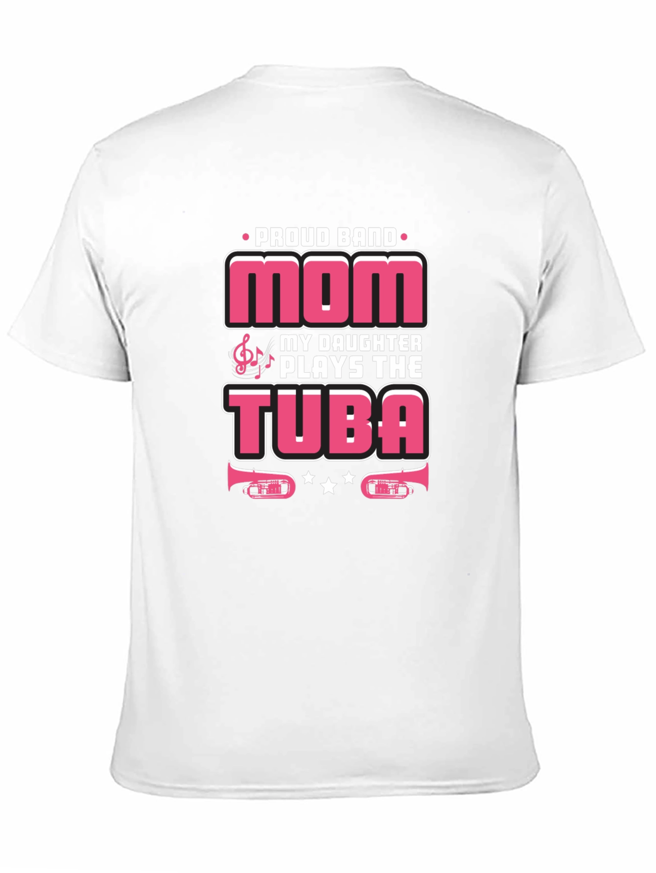 Proud Band Mom Tuba Player Graphic Tee