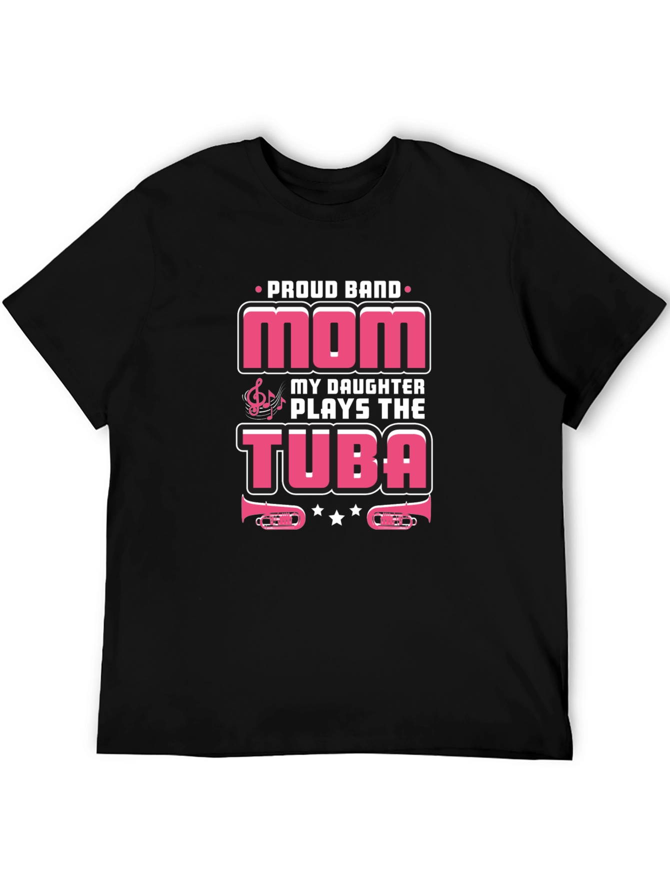 Proud Band Mom Tuba Player Graphic Tee