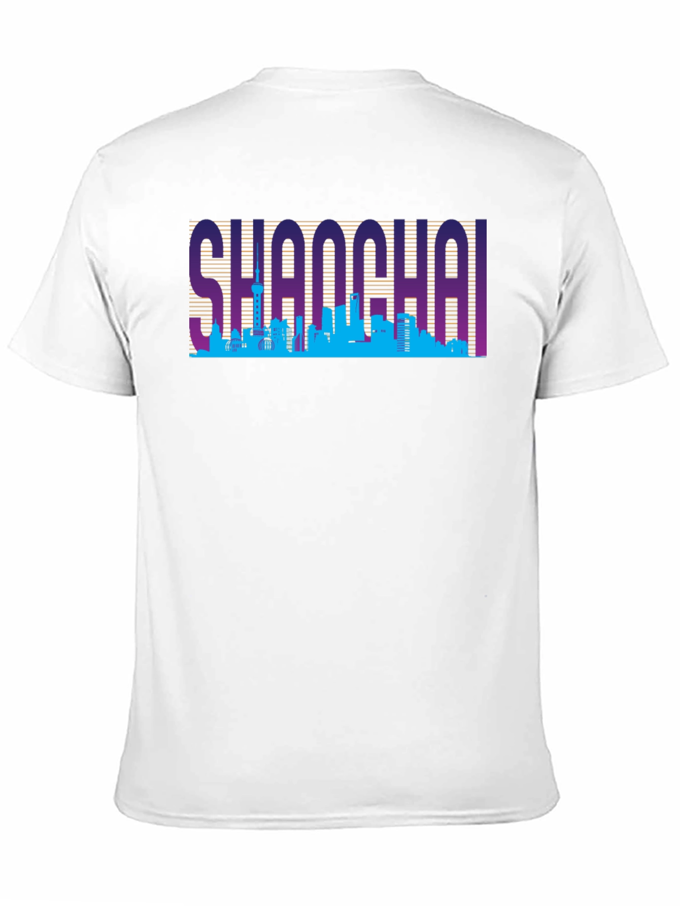 Shanghai Skyline Retro T-Shirt