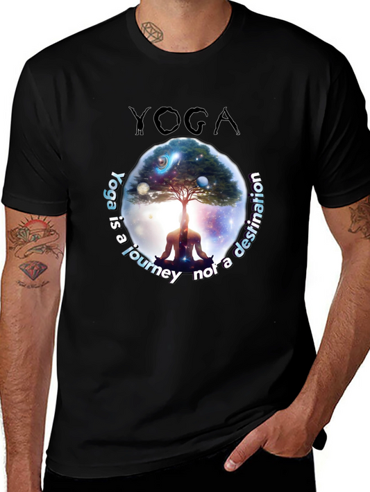 Yoga Journey T-Shirt - Meditative Graphic Tee