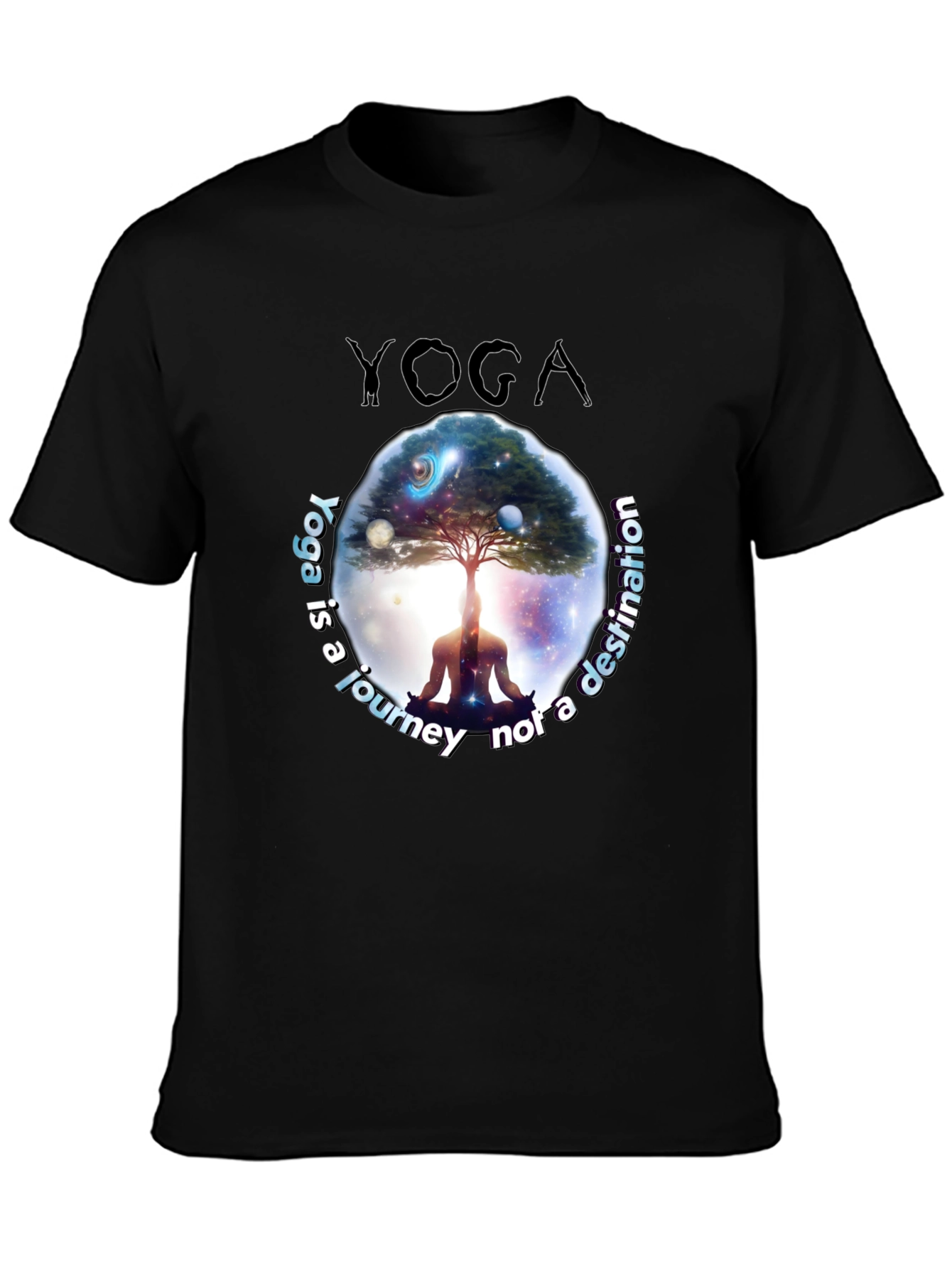 Yoga Journey T-Shirt - Meditative Graphic Tee
