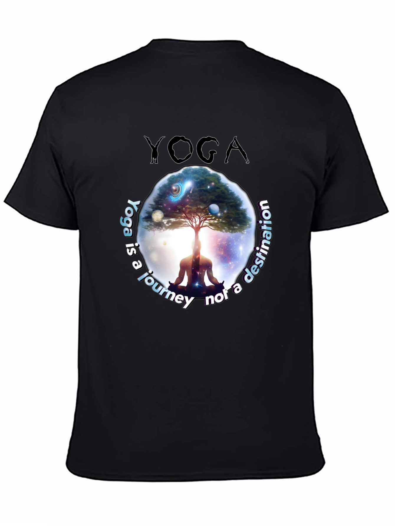 Yoga Journey T-Shirt - Meditative Graphic Tee