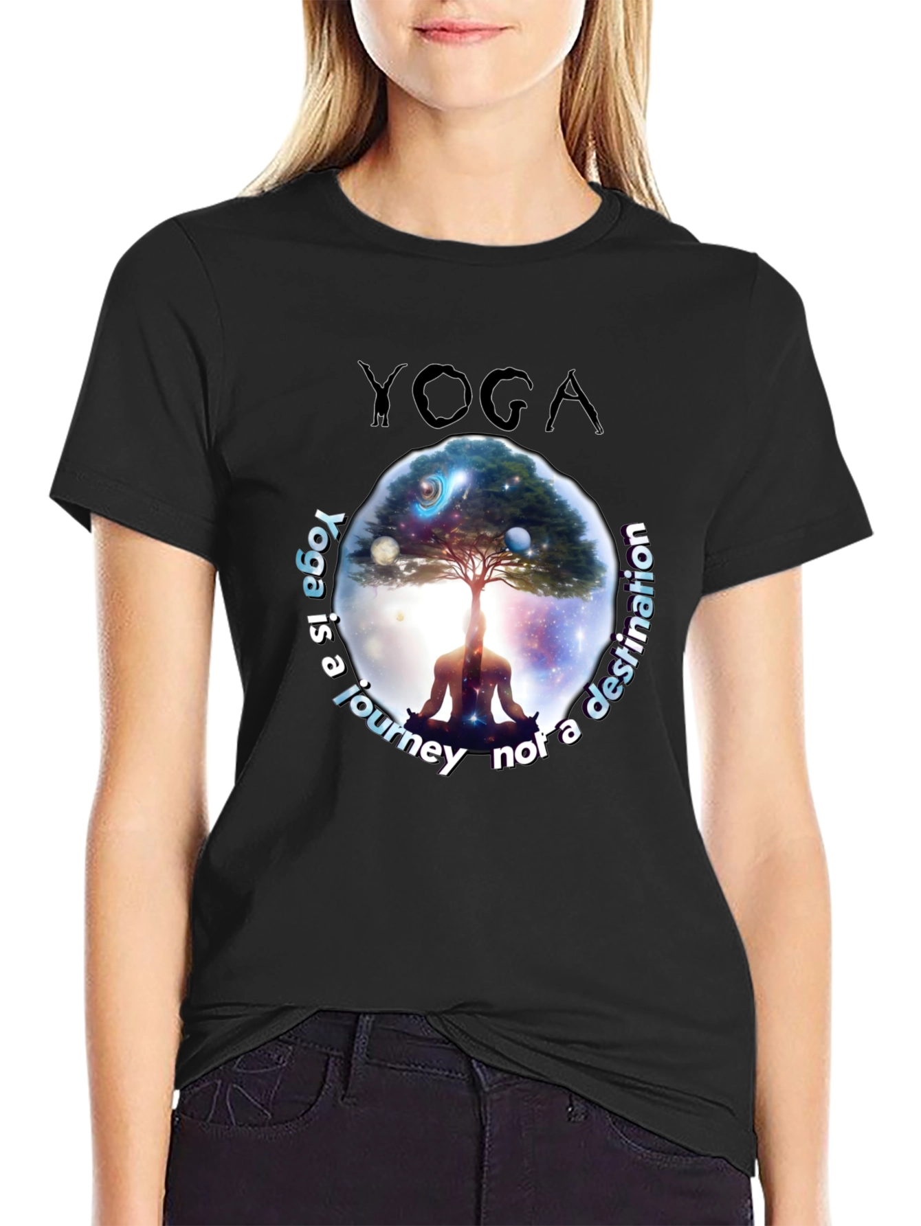 Yoga Journey T-Shirt - Meditative Graphic Tee