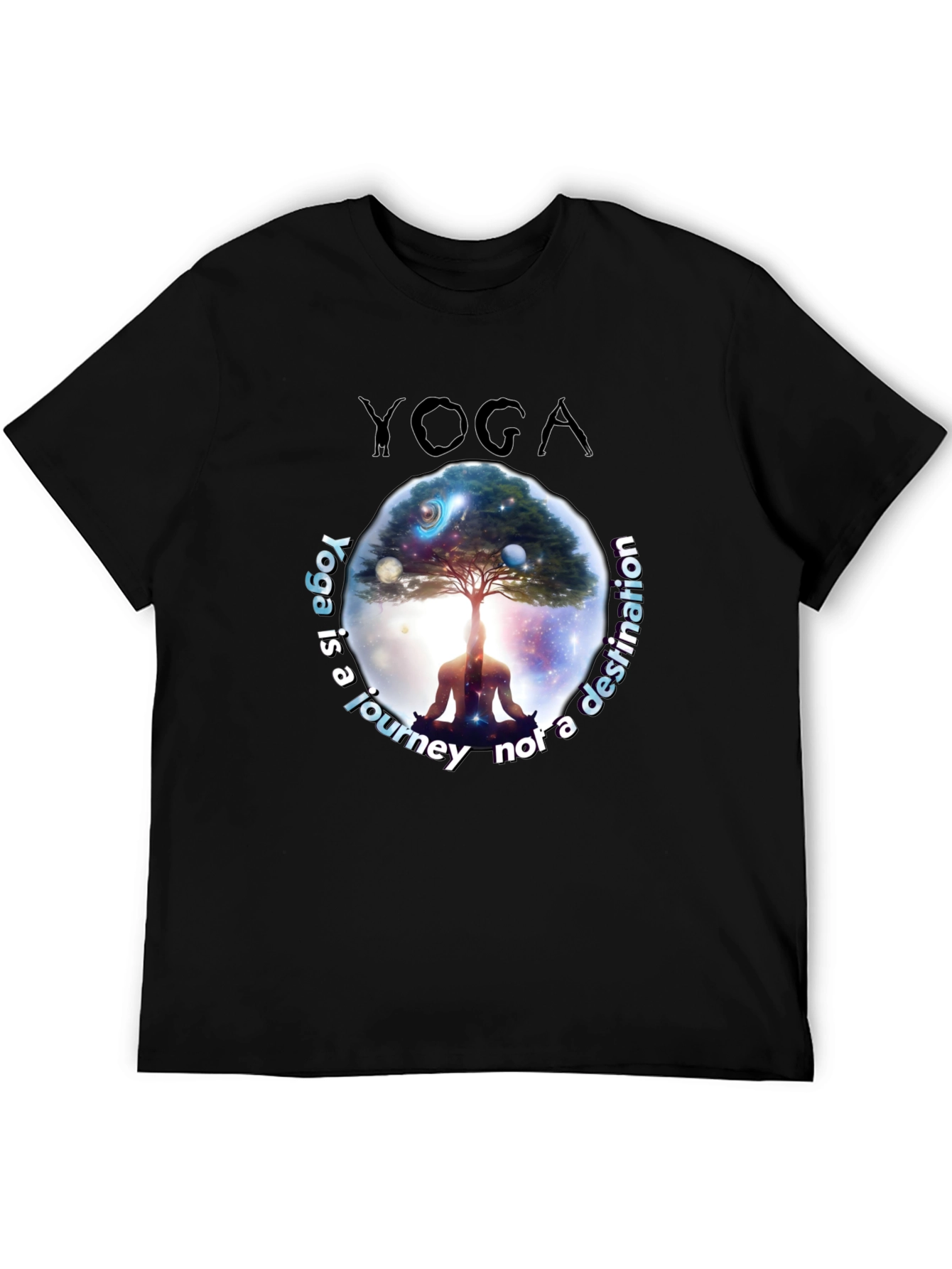 Yoga Journey T-Shirt - Meditative Graphic Tee
