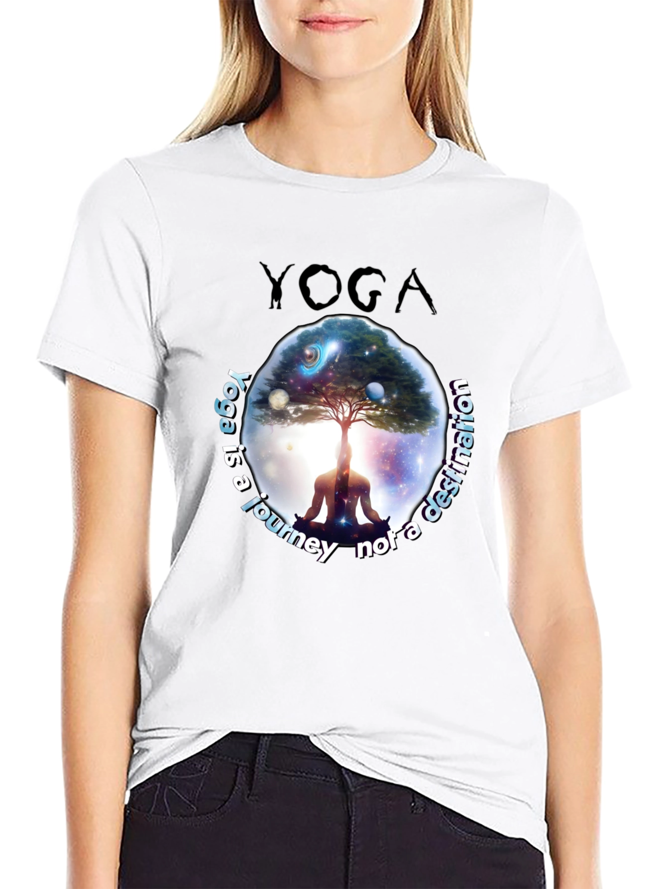 Yoga Journey T-Shirt - Meditative Graphic Tee