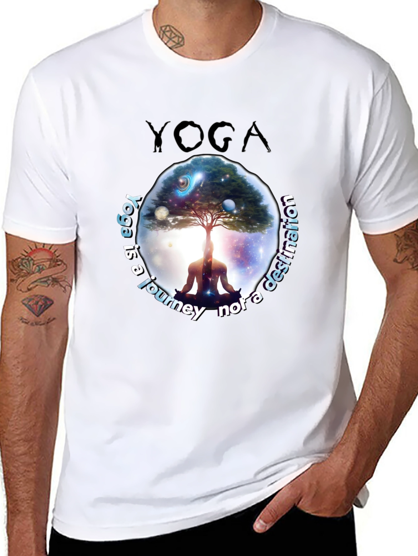 Yoga Journey T-Shirt - Meditative Graphic Tee