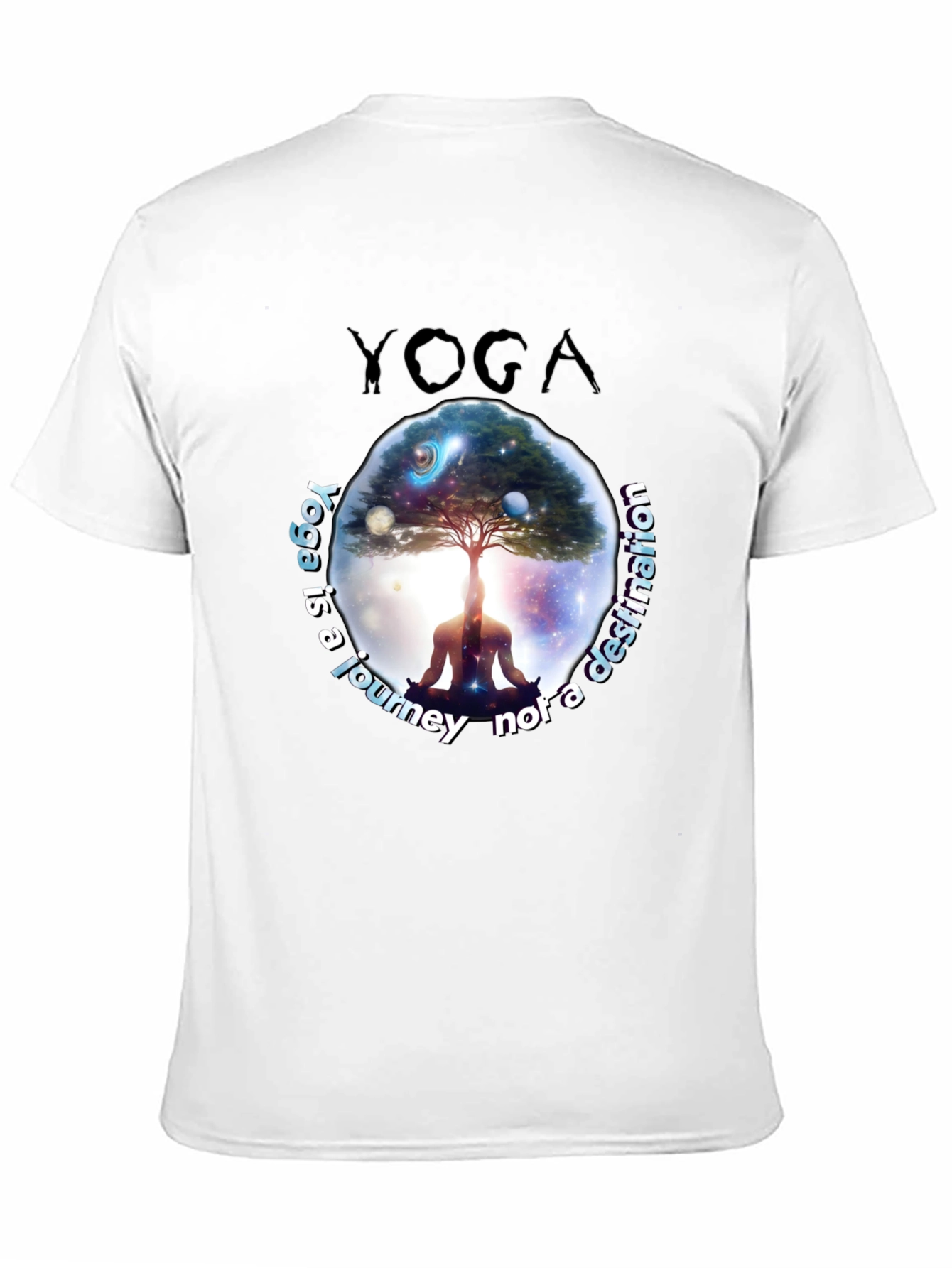 Yoga Journey T-Shirt - Meditative Graphic Tee