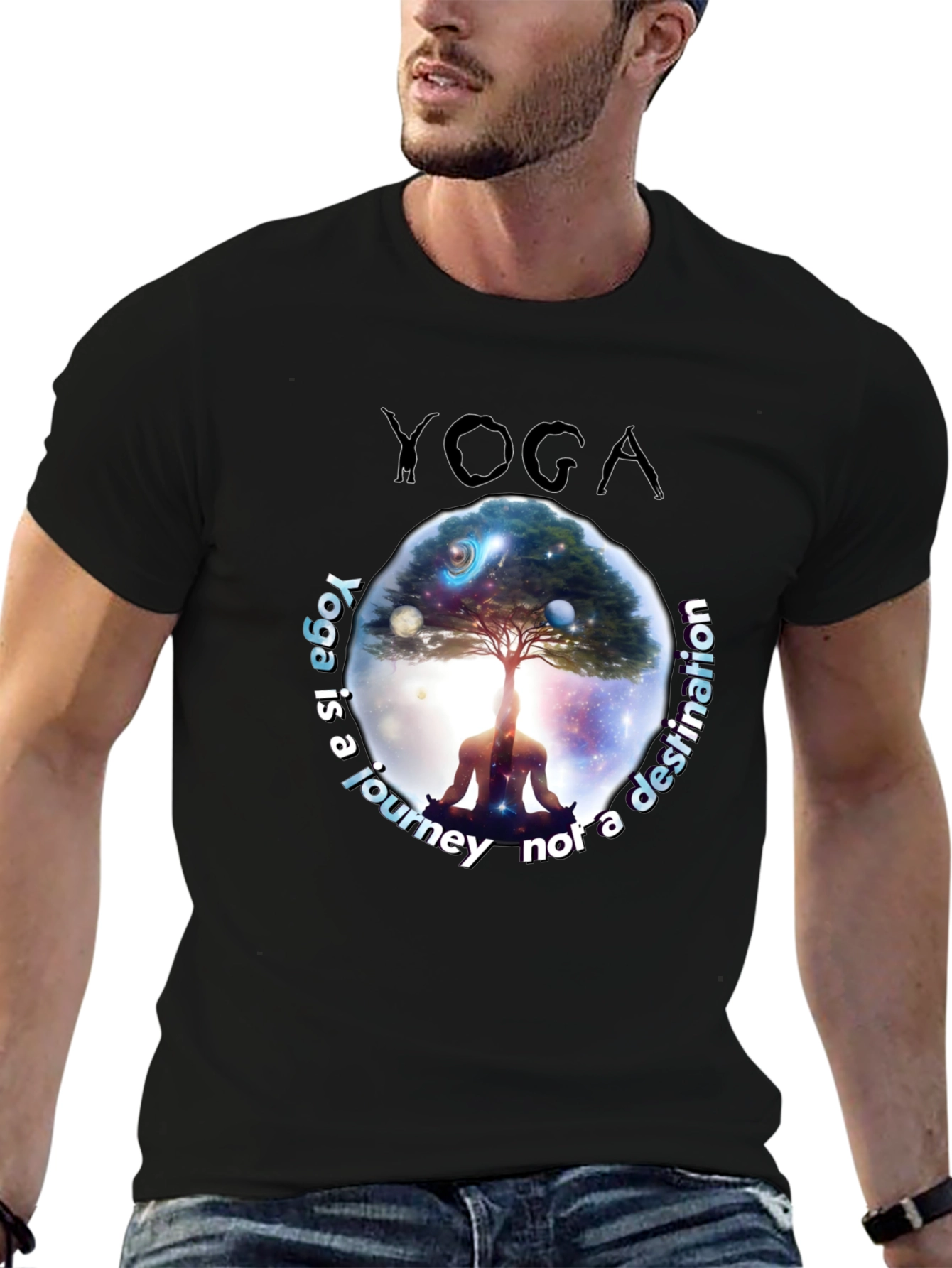 Yoga Journey T-Shirt - Meditative Graphic Tee