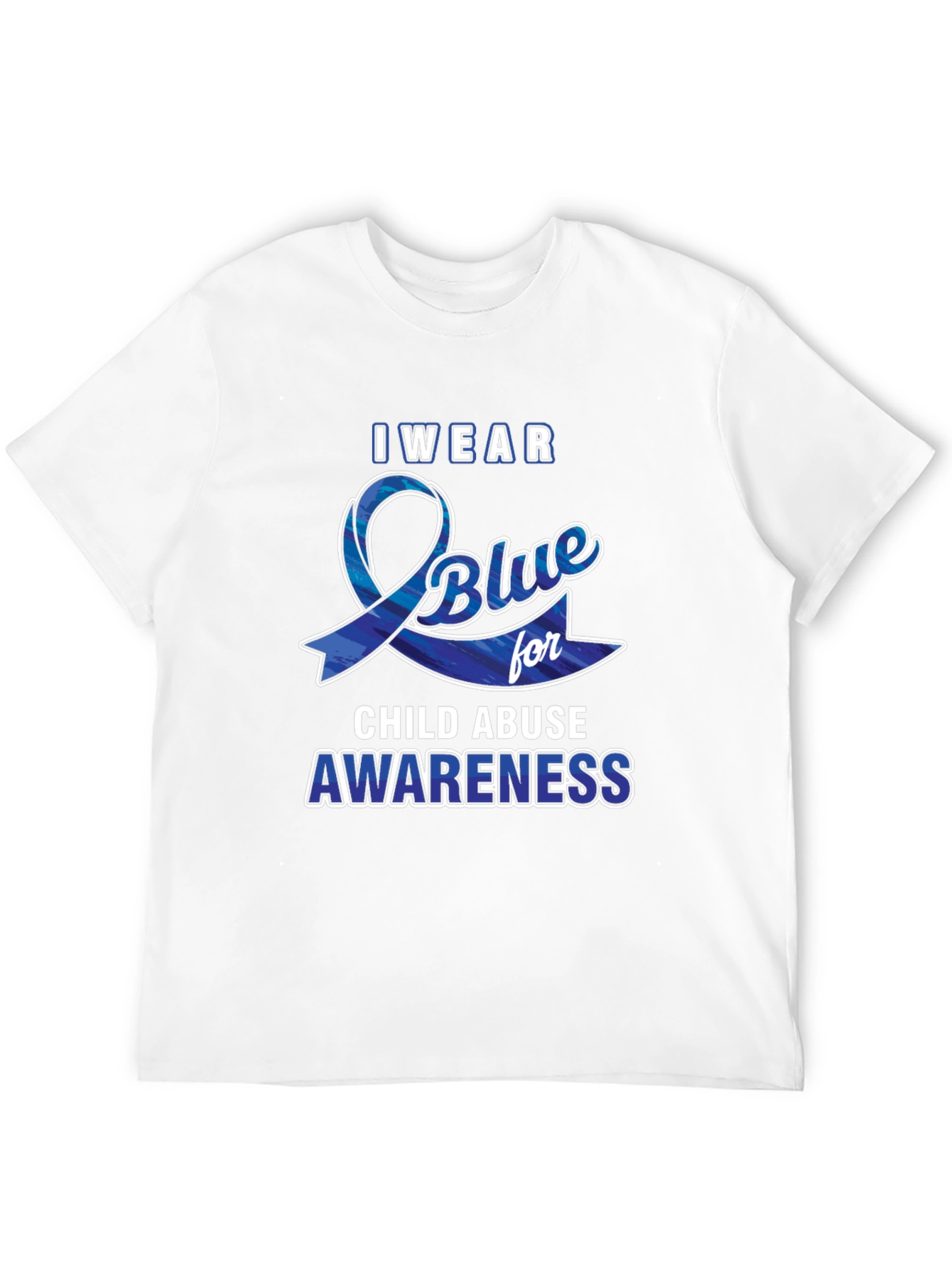I Wear Blue For Child Abuse Awareness T-Shirt