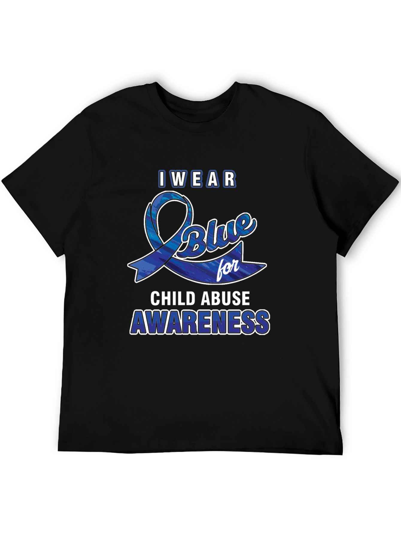 I Wear Blue For Child Abuse Awareness T-Shirt