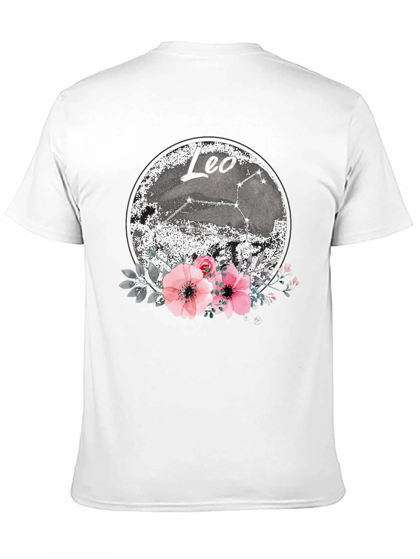 Leo Zodiac Floral T-Shirt