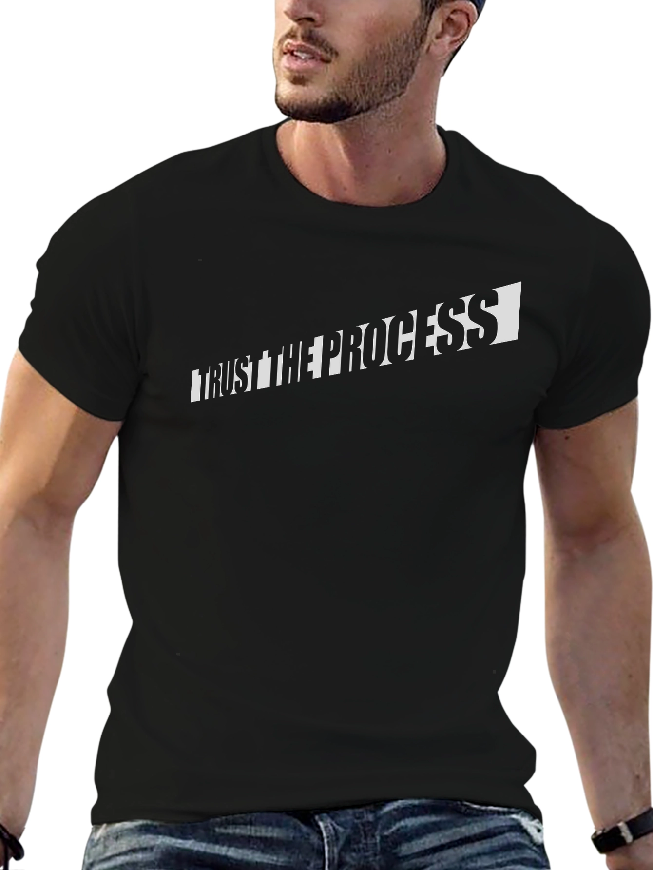 Trust The Process Black T-Shirt