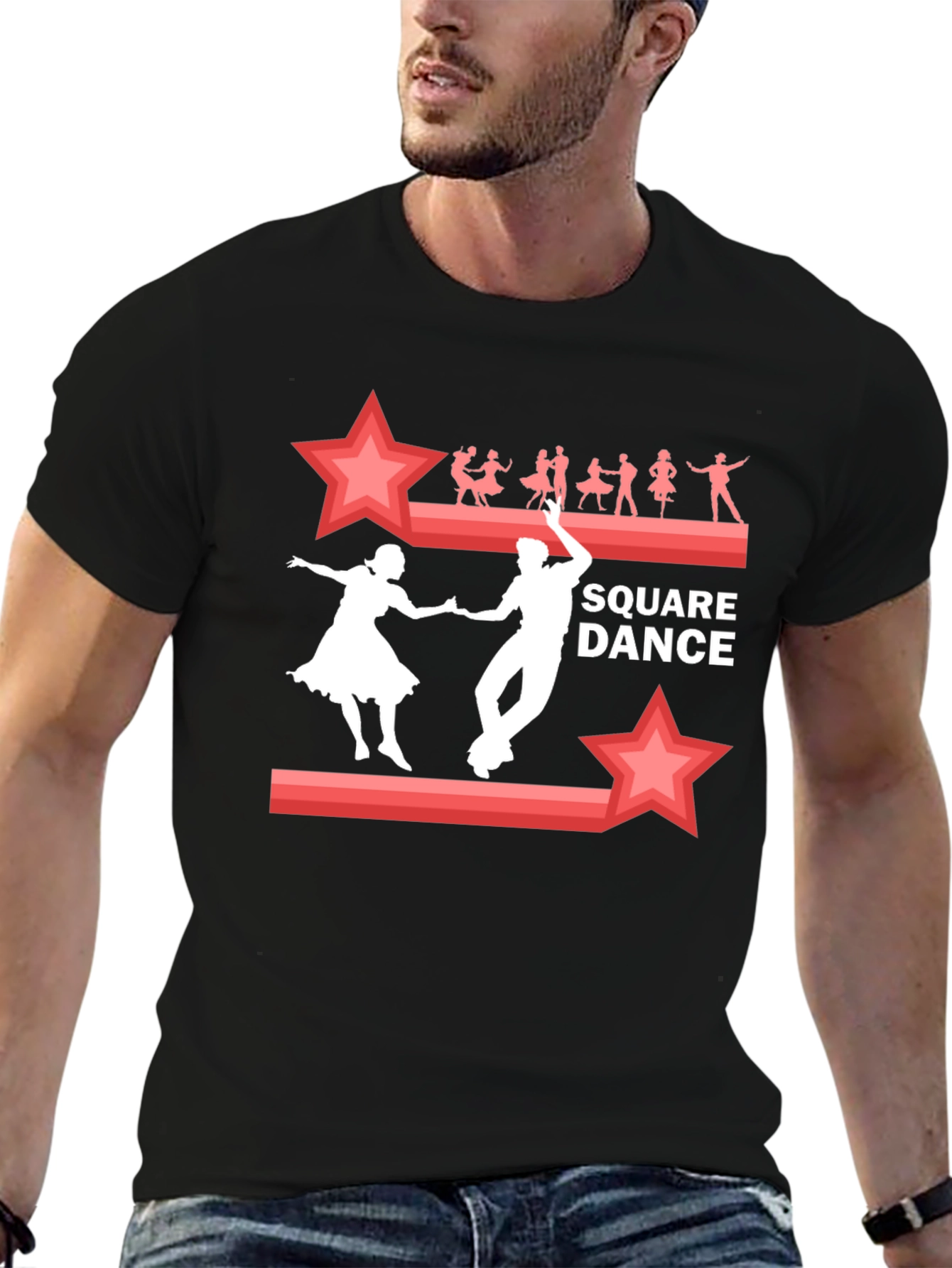 Square Dance Graphic Tee | Retro Style