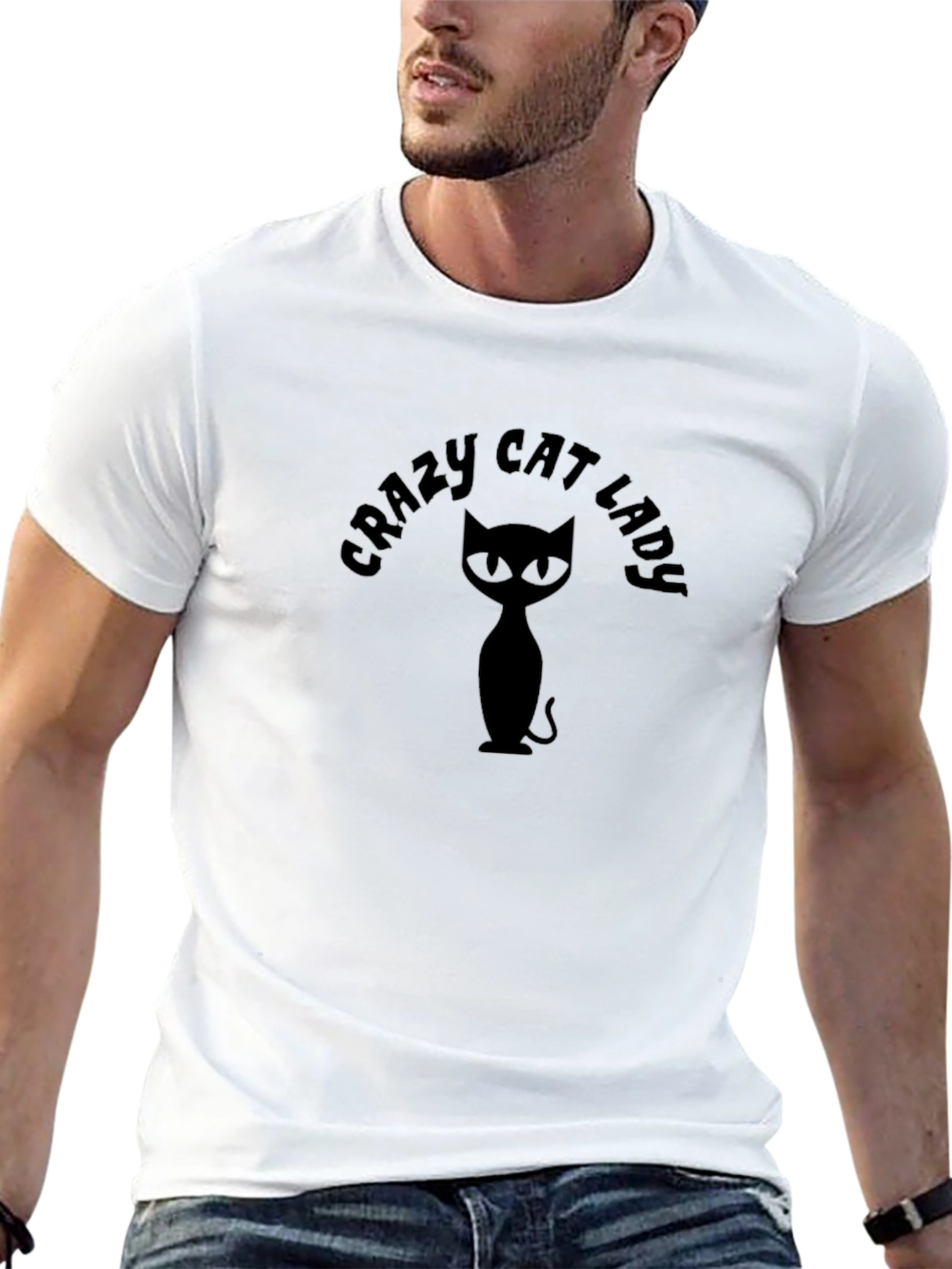 Crazy Cat Lady Black T-Shirt