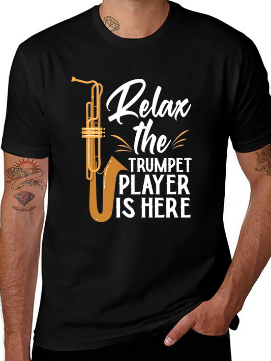 Relax Trumpet Player Graphic T-Shirt