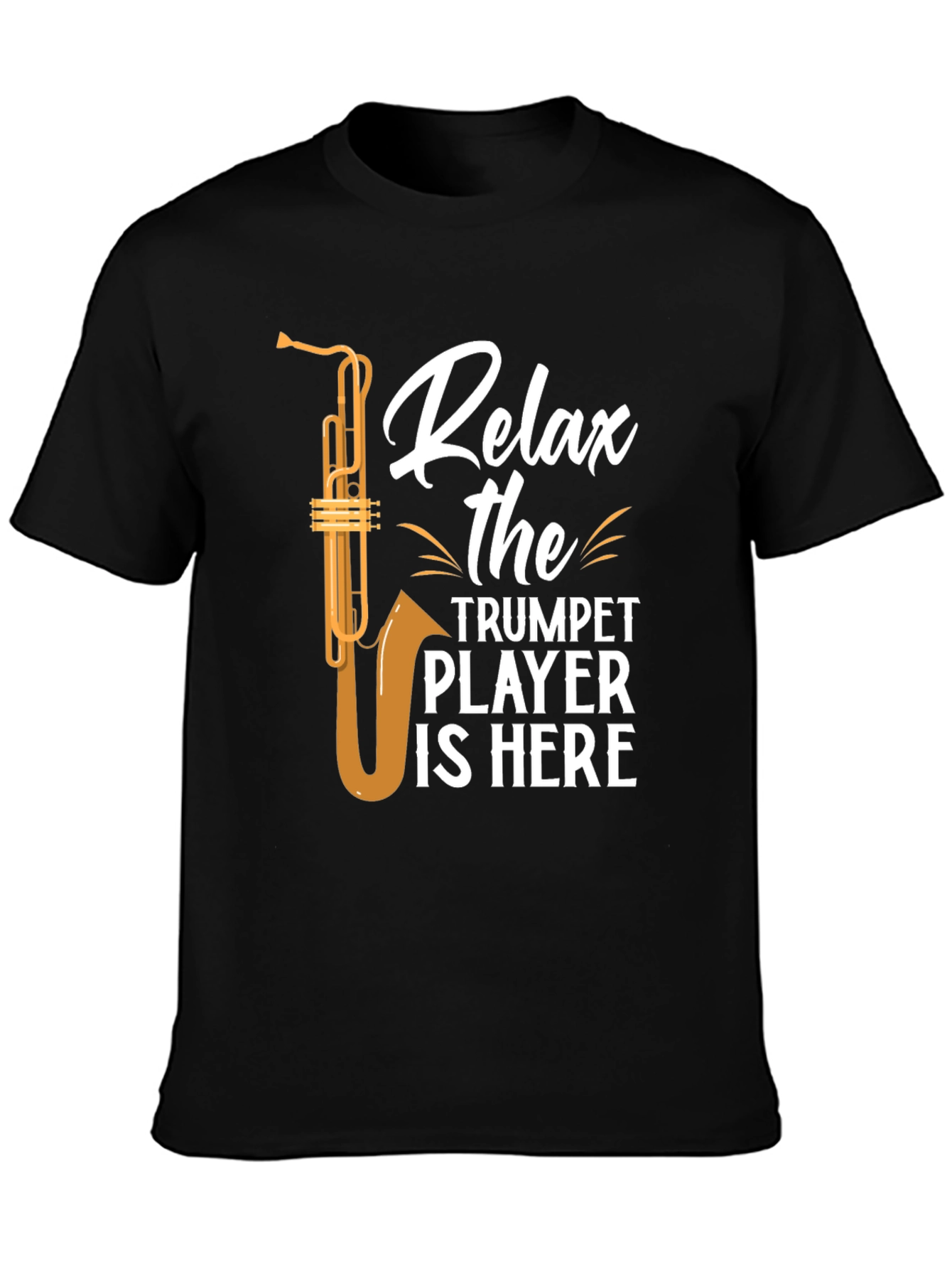 Relax Trumpet Player Graphic T-Shirt