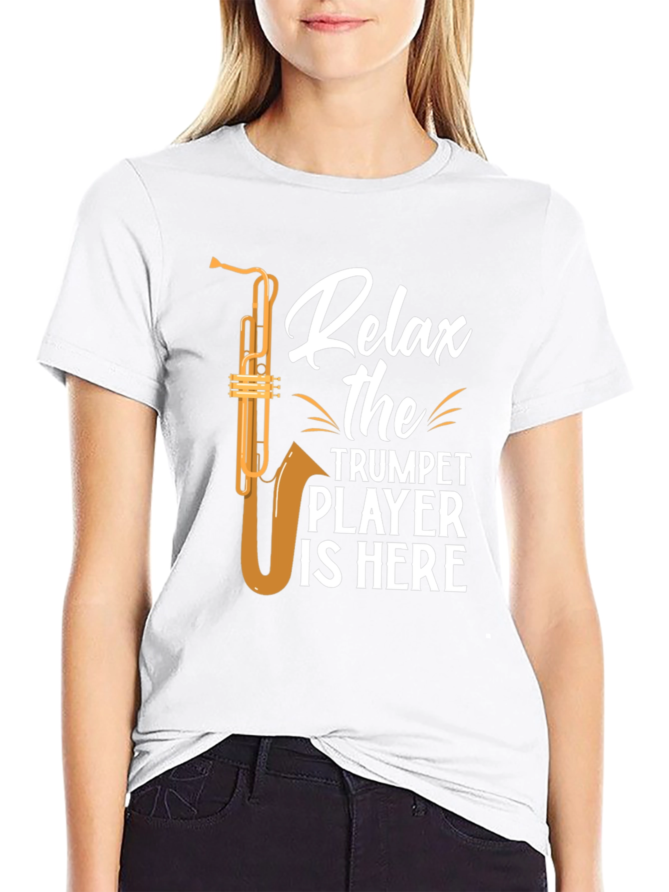 Relax Trumpet Player Graphic T-Shirt
