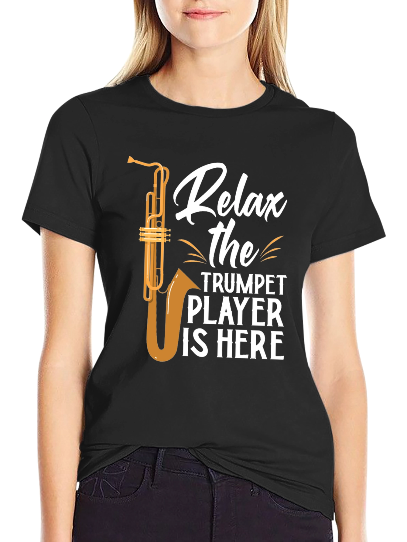 Relax Trumpet Player Graphic T-Shirt