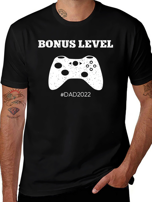 Bonus Level Dad 2022 T-Shirt Gamer Gift