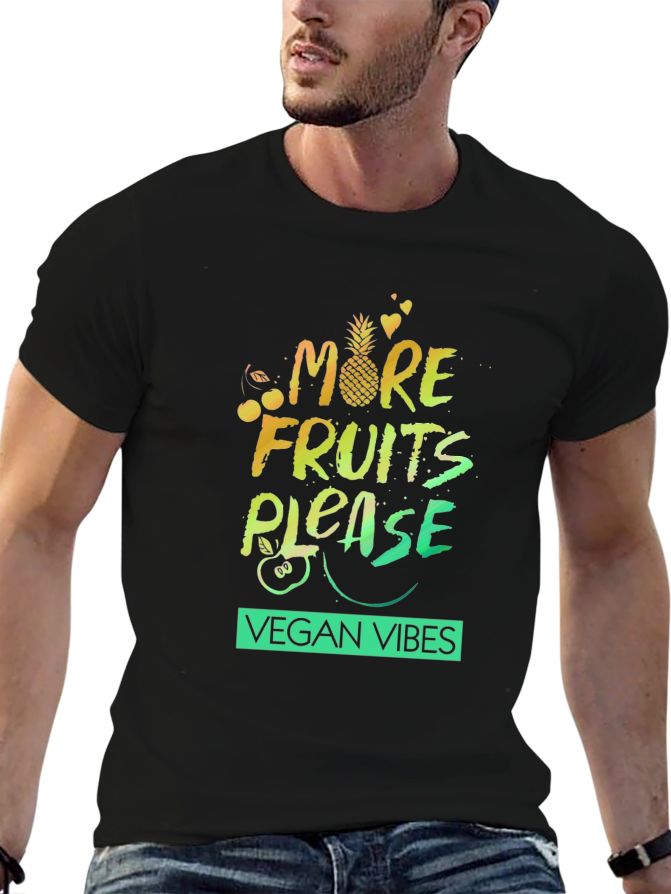 Vegan Vibes Graphic Tee - More Fruits Please!