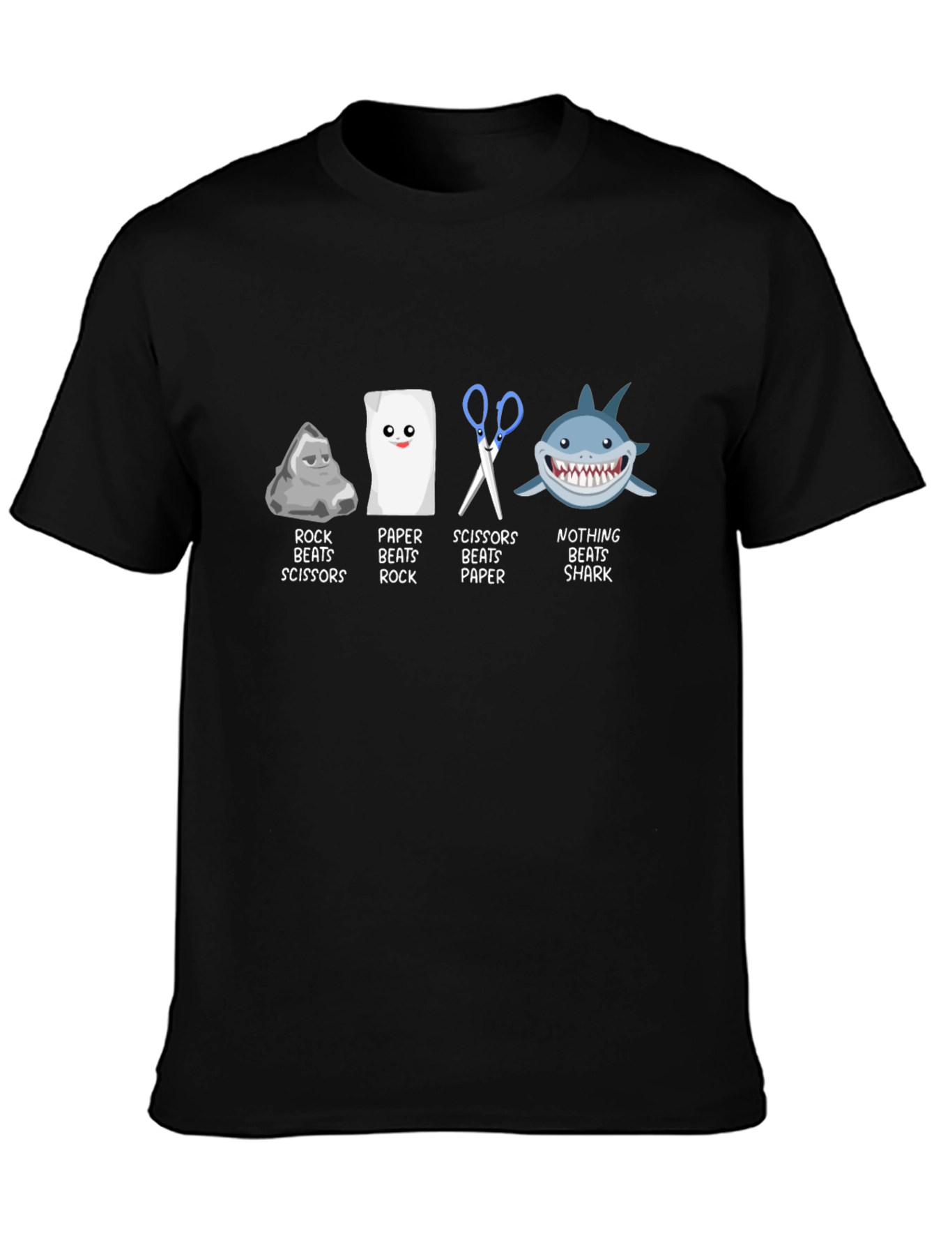Rock Paper Scissors Beats Shark T-Shirt