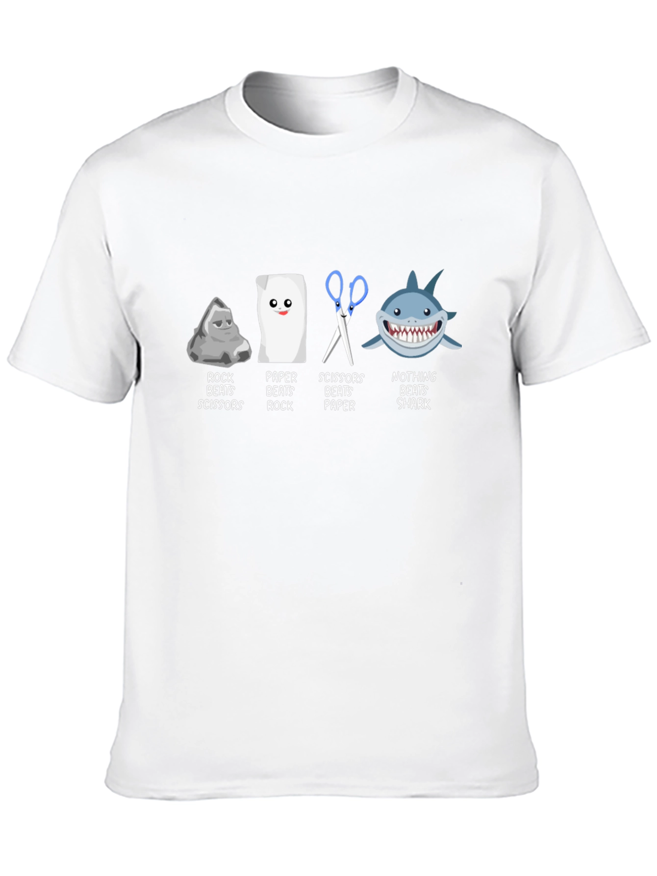 Rock Paper Scissors Beats Shark T-Shirt