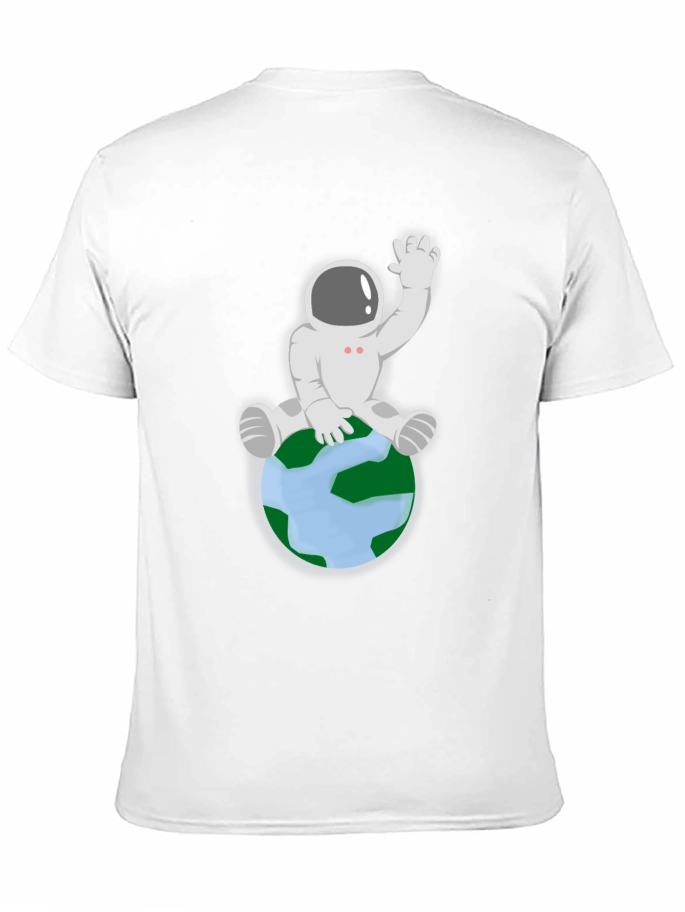 Astronaut on Earth Graphic Tee - Black