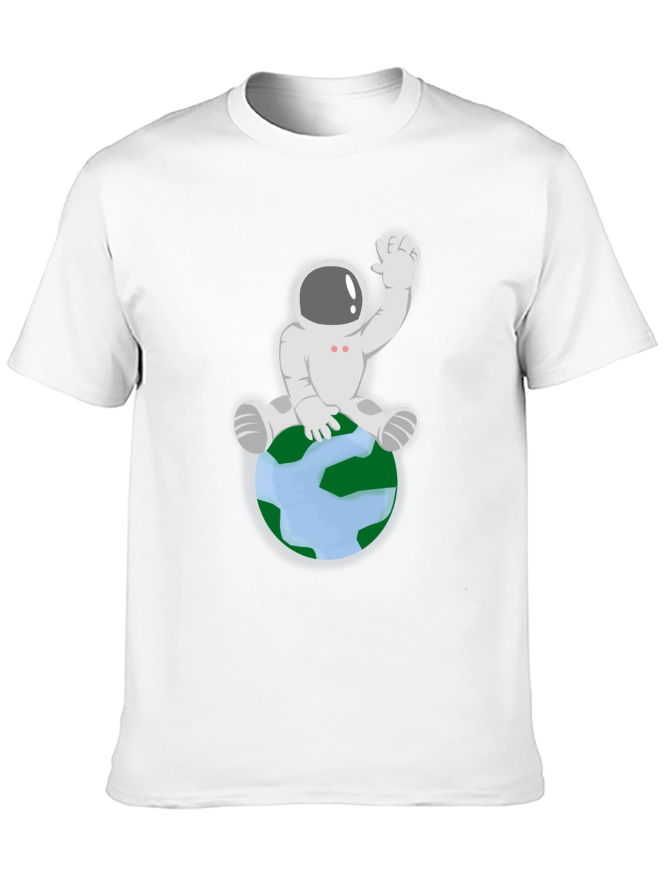 Astronaut on Earth Graphic Tee - Black