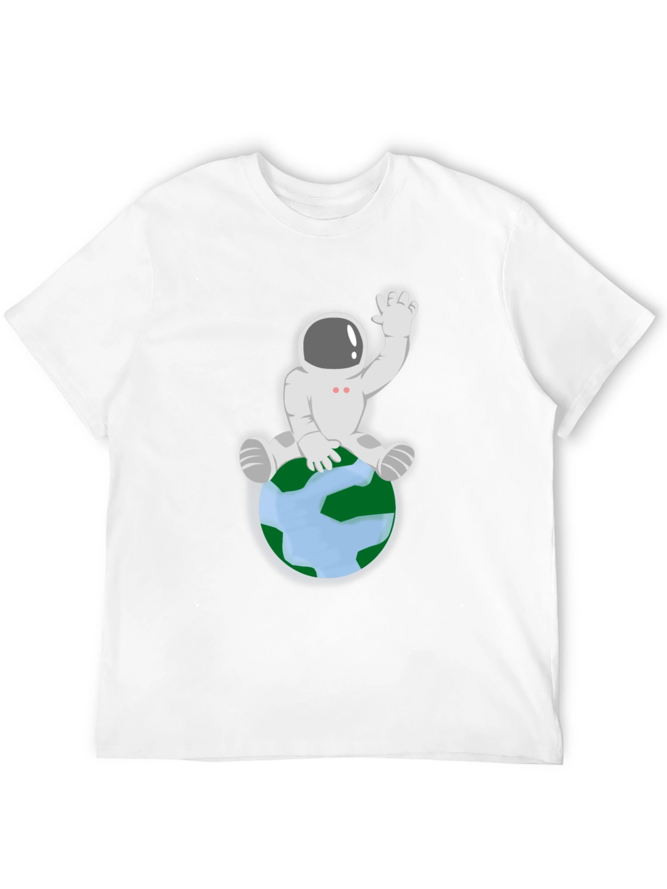 Astronaut on Earth Graphic Tee - Black