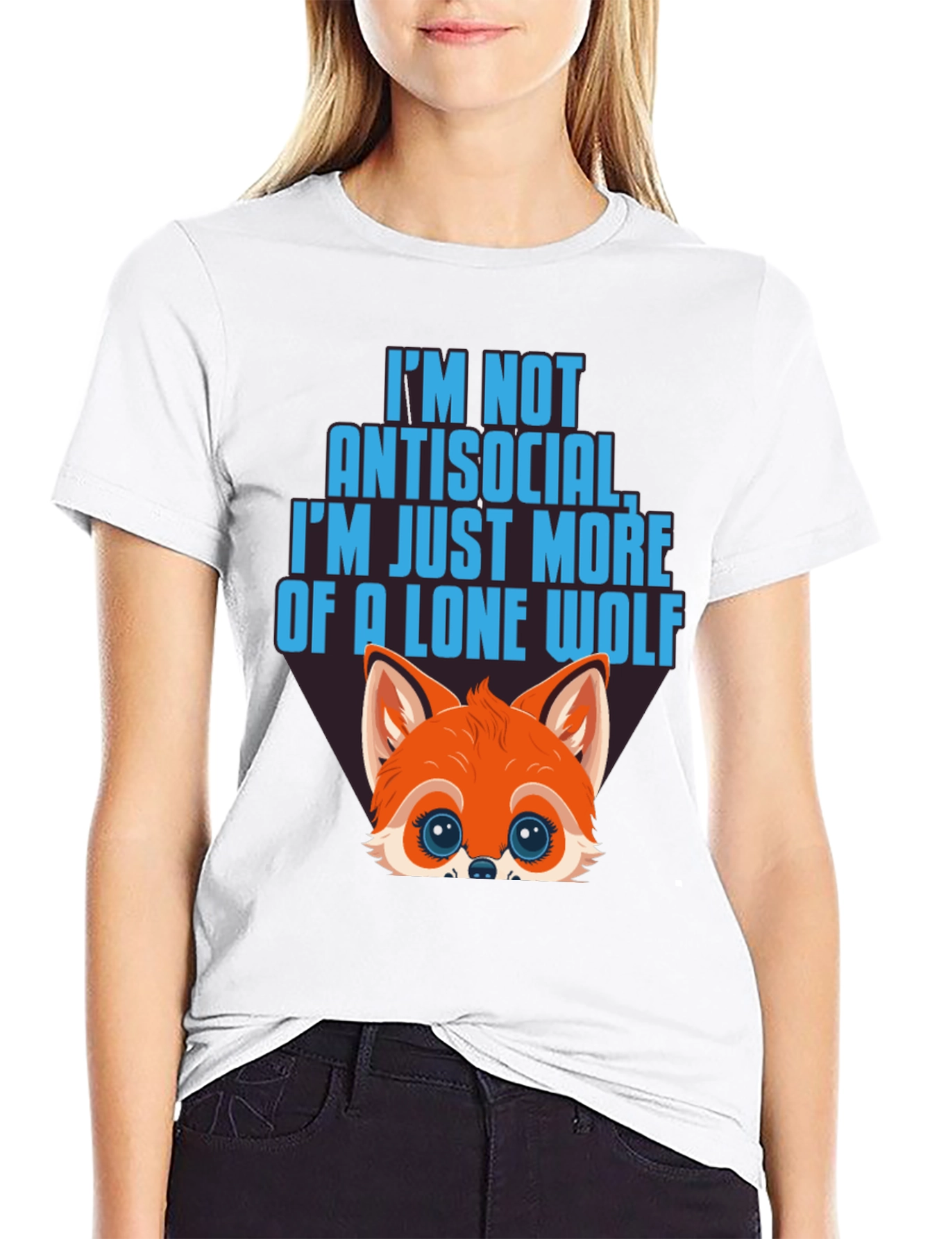 Lone Wolf Graphic Tee - Antisocial T-Shirt