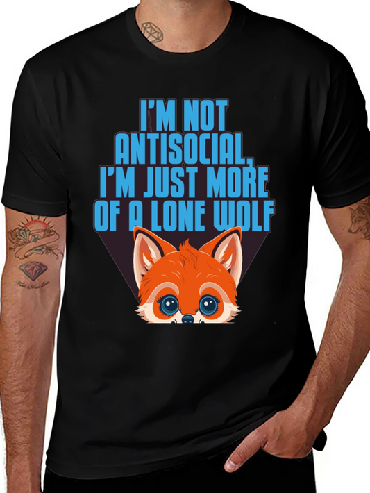 Lone Wolf Graphic Tee - Antisocial T-Shirt