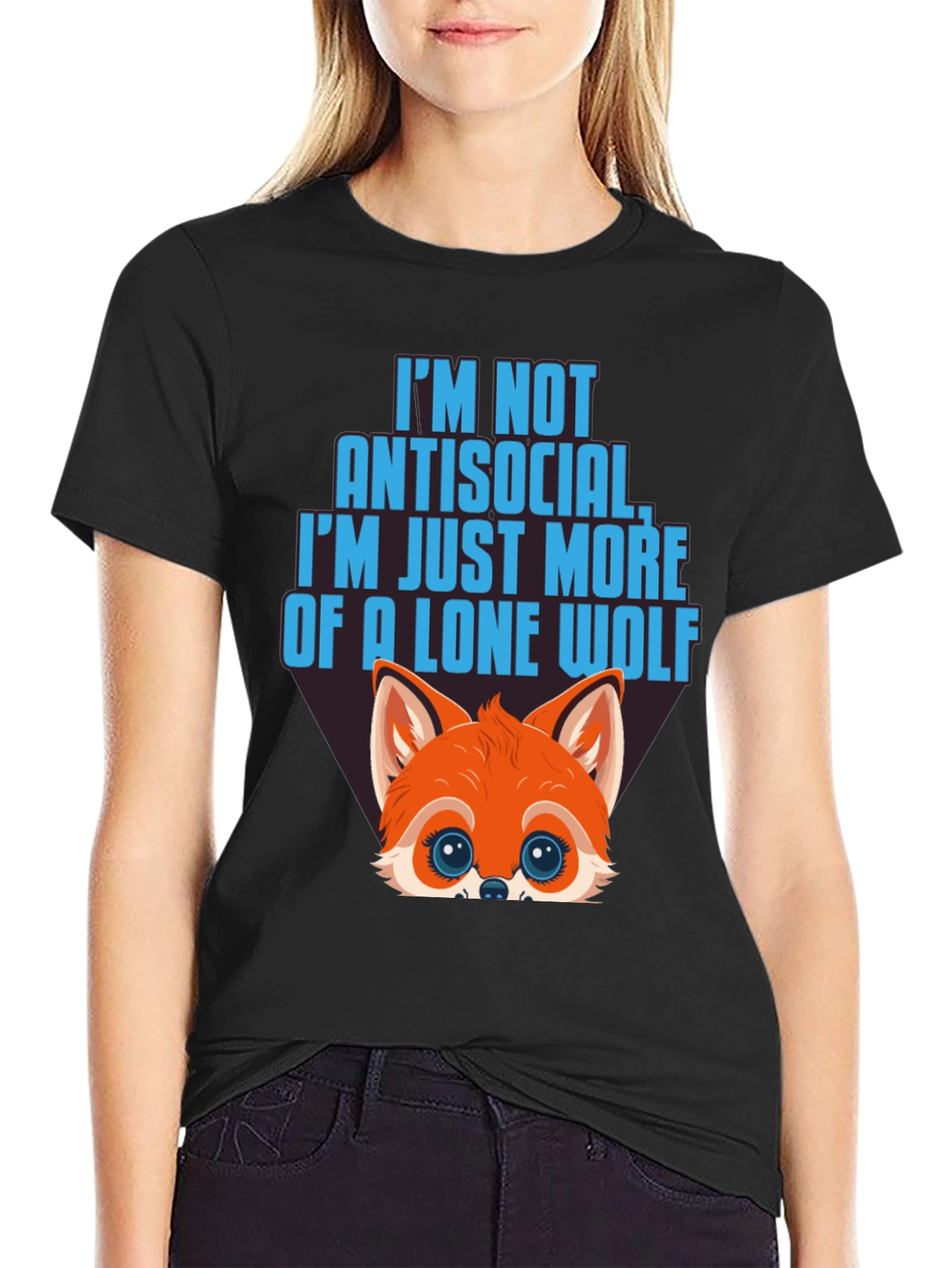 Lone Wolf Graphic Tee - Antisocial T-Shirt