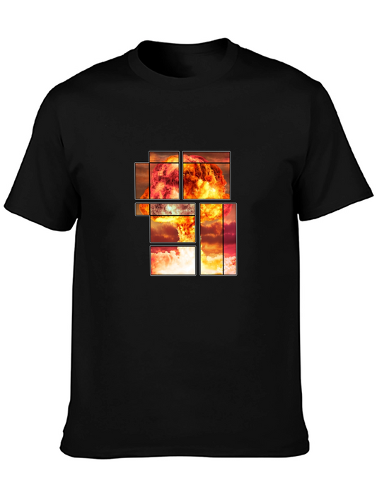 Atomic Explosion Graphic Tee - Mens Black T-Shirt