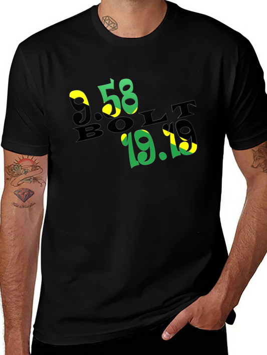 Usain Bolt Tribute Tee - Jamaica Colors