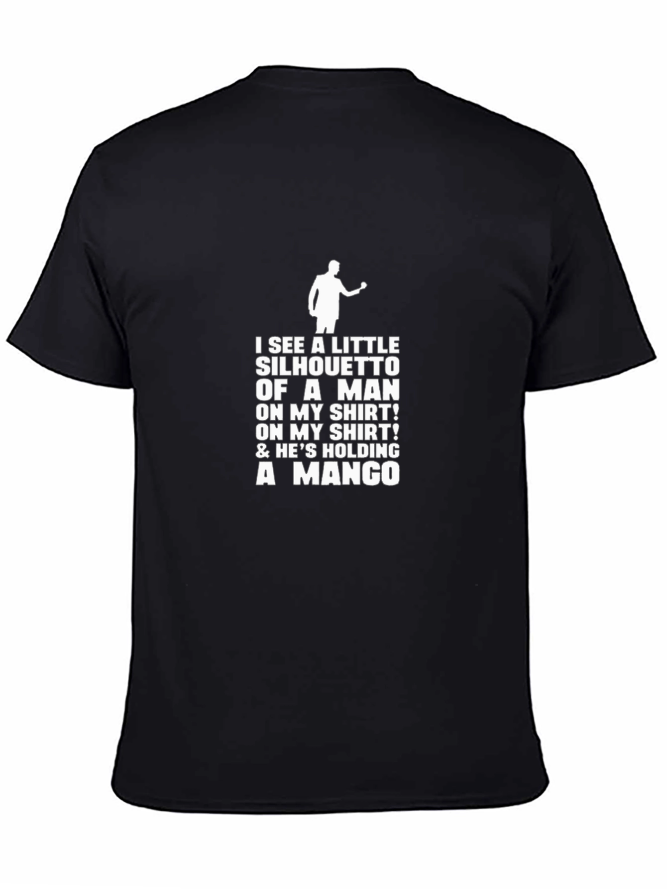Silhouette Man Mango T-Shirt - Black Graphic Tee