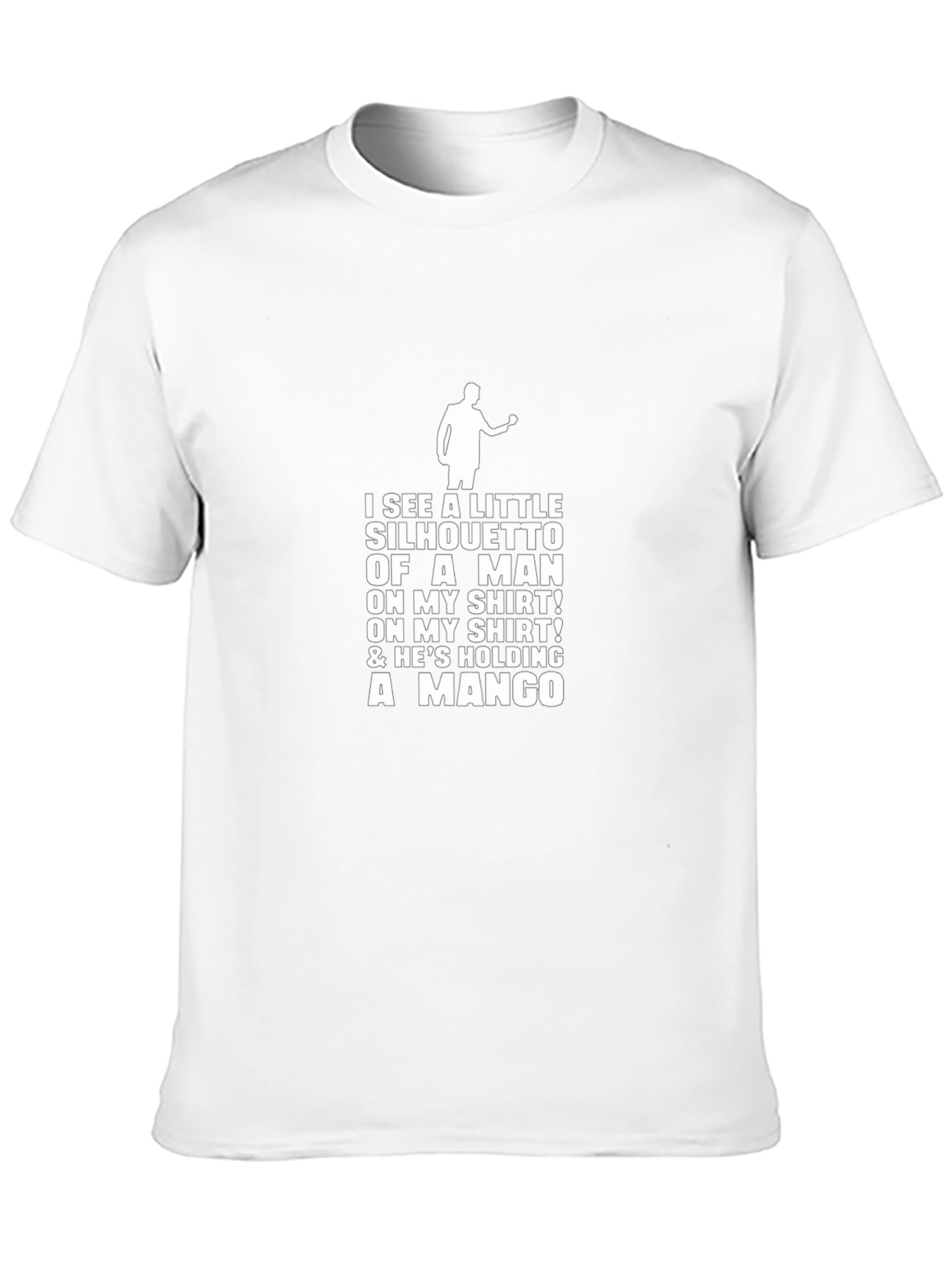 Silhouette Man Mango T-Shirt - Black Graphic Tee