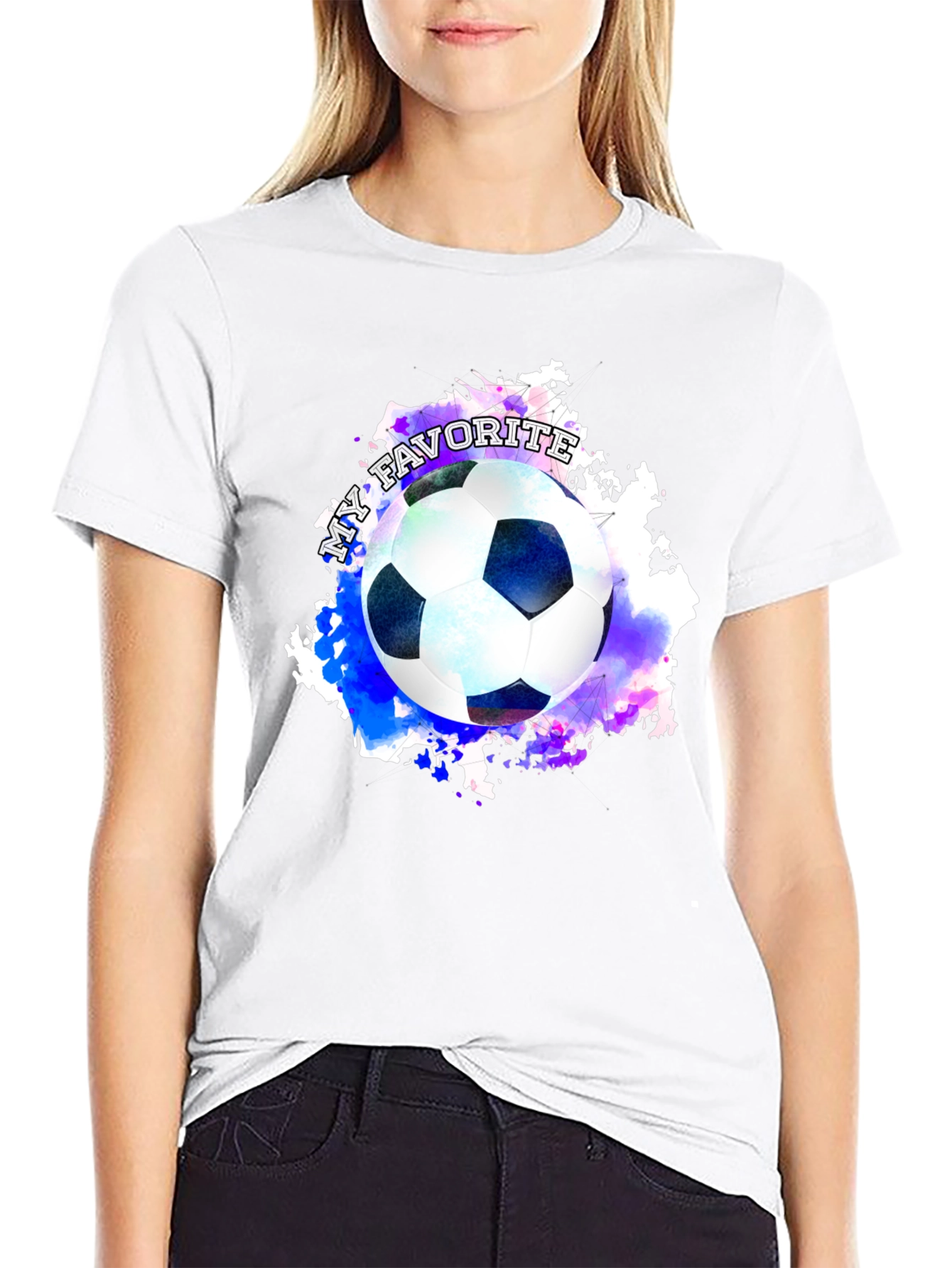 Soccer Ball Graphic Tee: My Favorite Sport