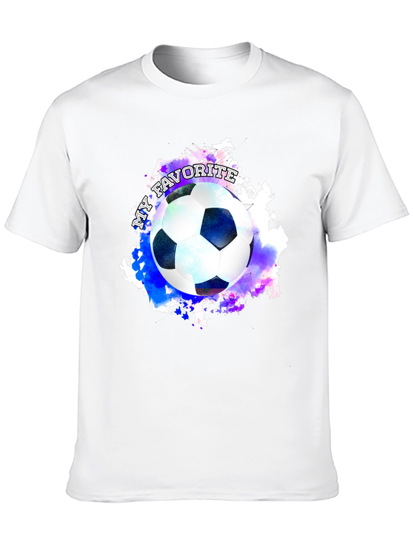 Soccer Ball Graphic Tee: My Favorite Sport