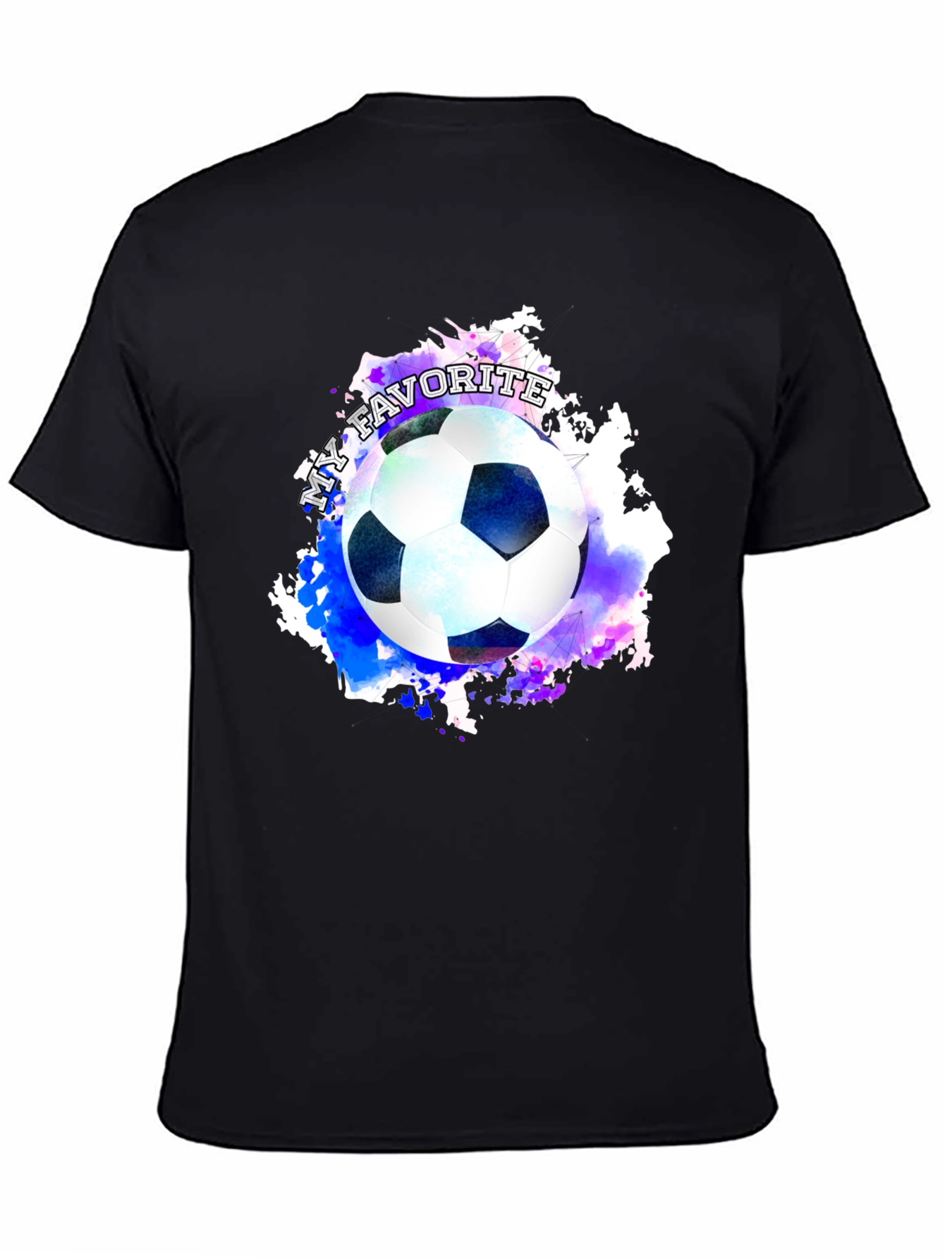 Soccer Ball Graphic Tee: My Favorite Sport