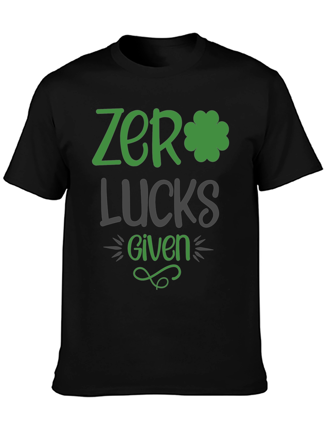 Zero Lucks Given St. Patricks Day Graphic Tee