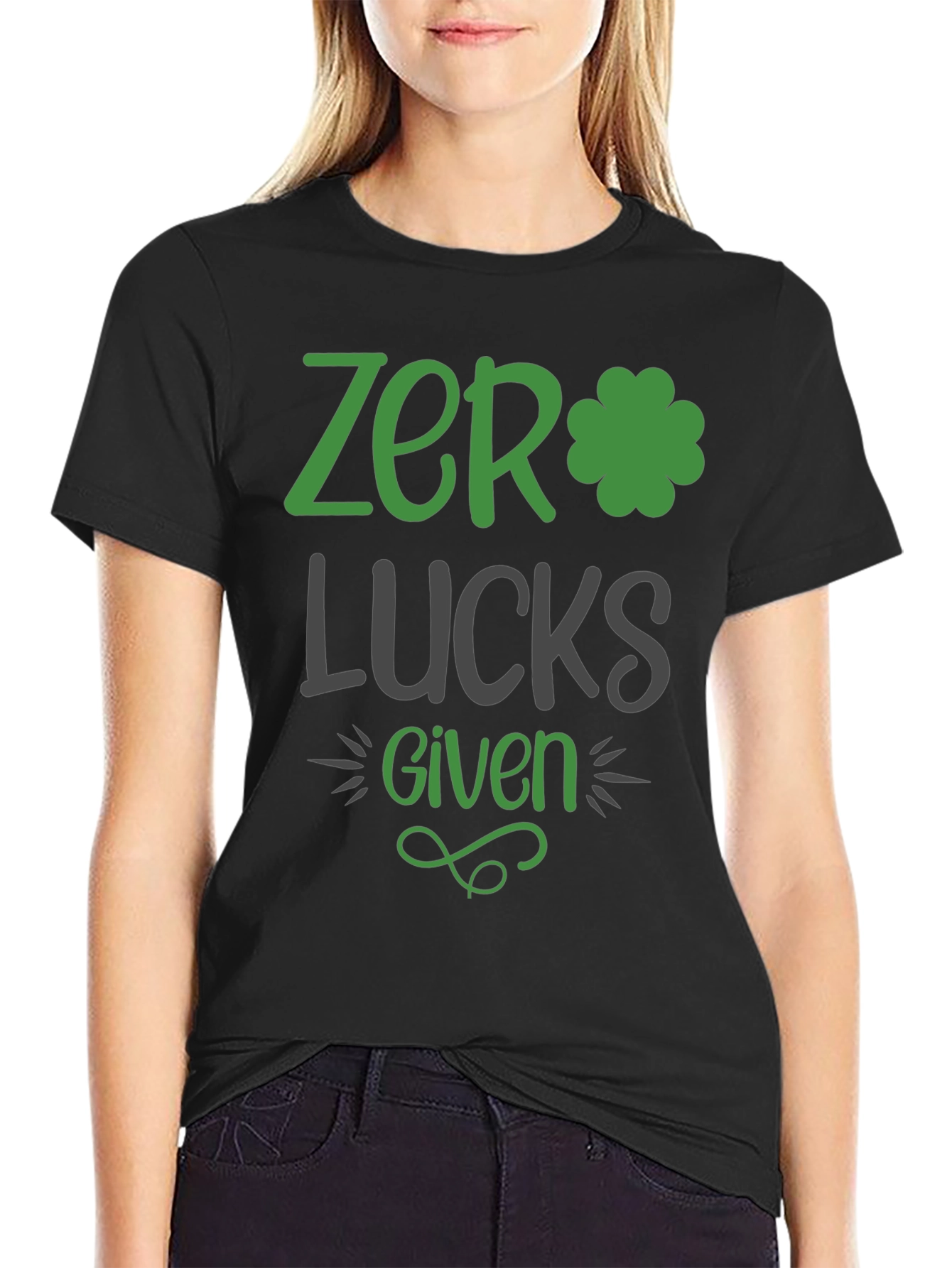 Zero Lucks Given St. Patricks Day Graphic Tee